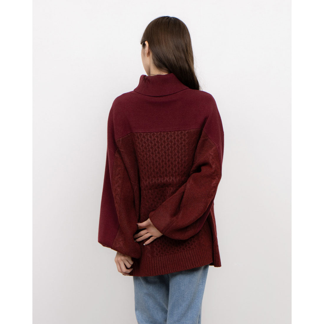 セオドリックディ THEODORIC.dy Toggle Cable Pullover （BORDEAUX） BORDEAUX