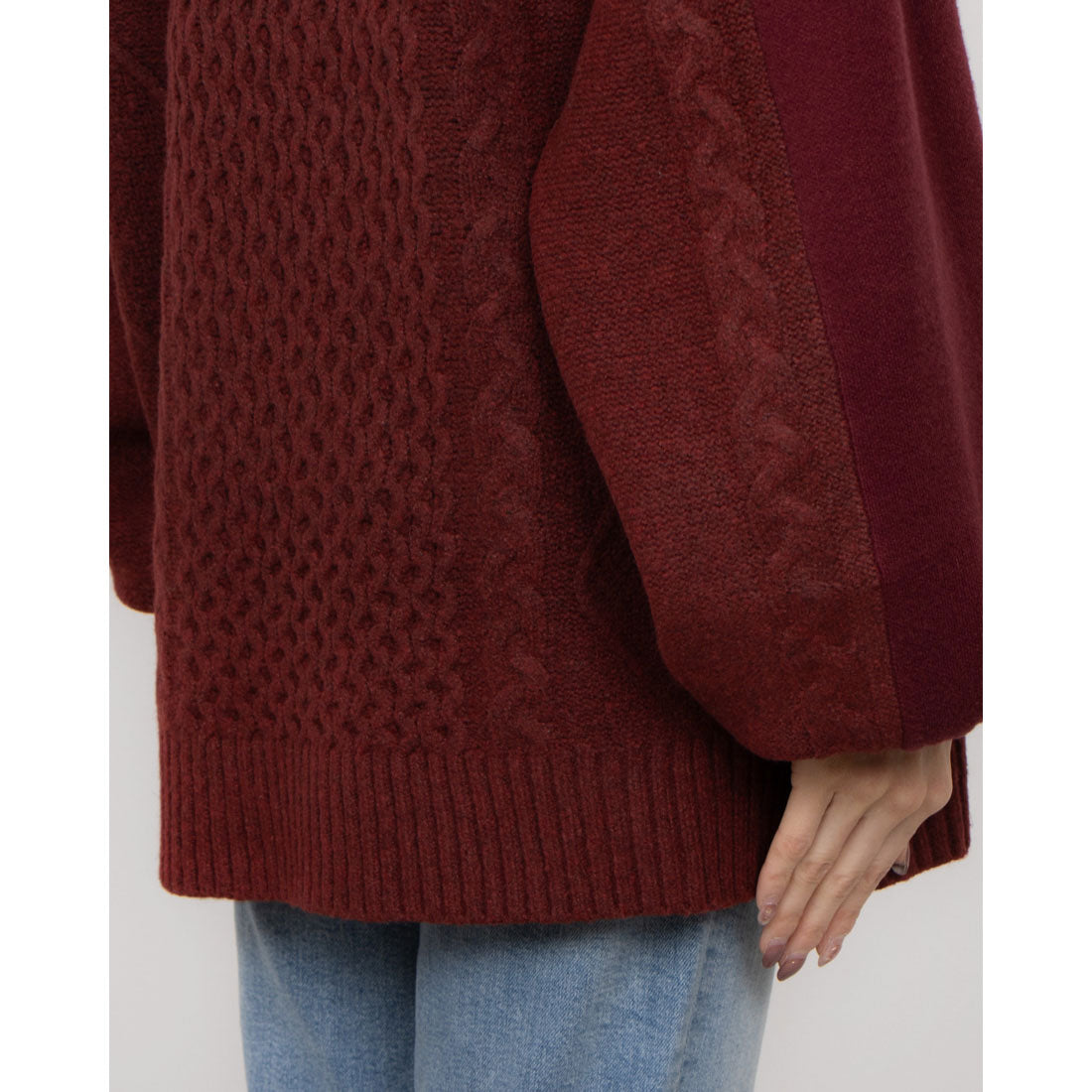 セオドリックディ THEODORIC.dy Toggle Cable Pullover （BORDEAUX） BORDEAUX