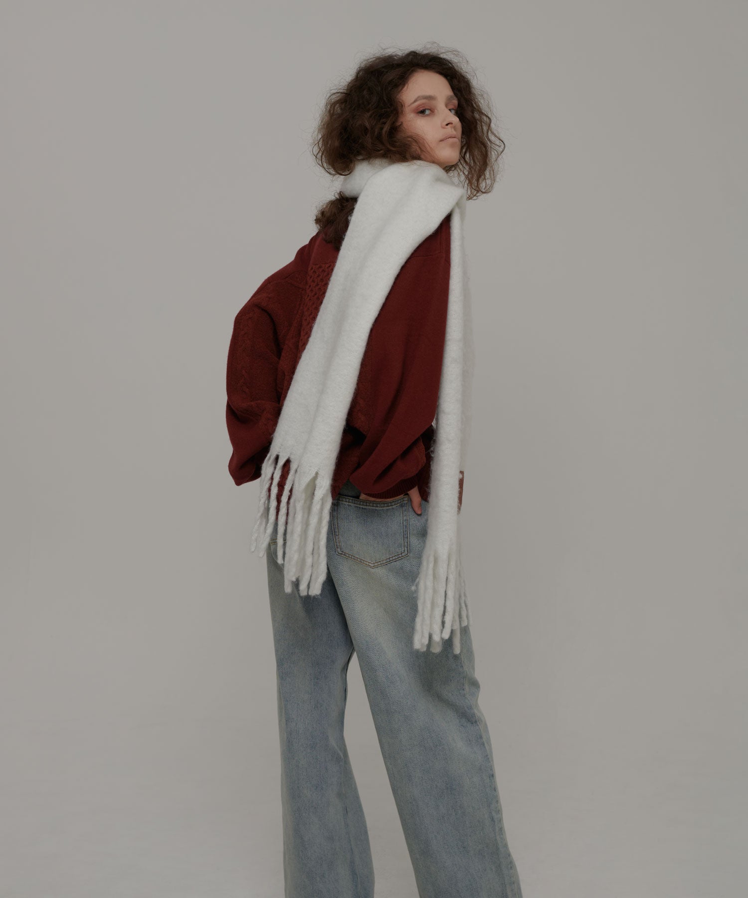 セオドリックディ THEODORIC.dy Toggle Cable Pullover （BORDEAUX） BORDEAUX