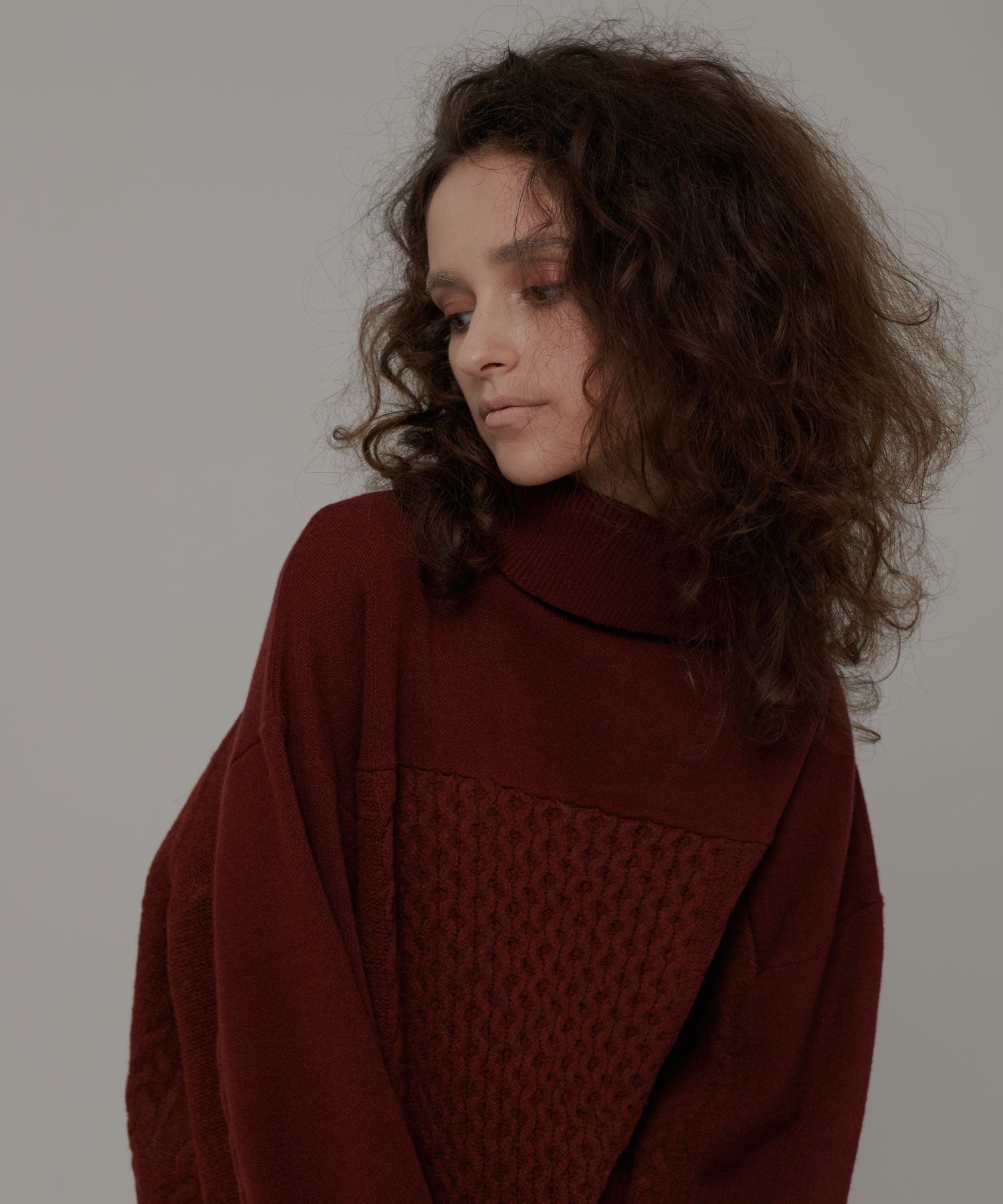 セオドリックディ THEODORIC.dy Toggle Cable Pullover （BORDEAUX） BORDEAUX
