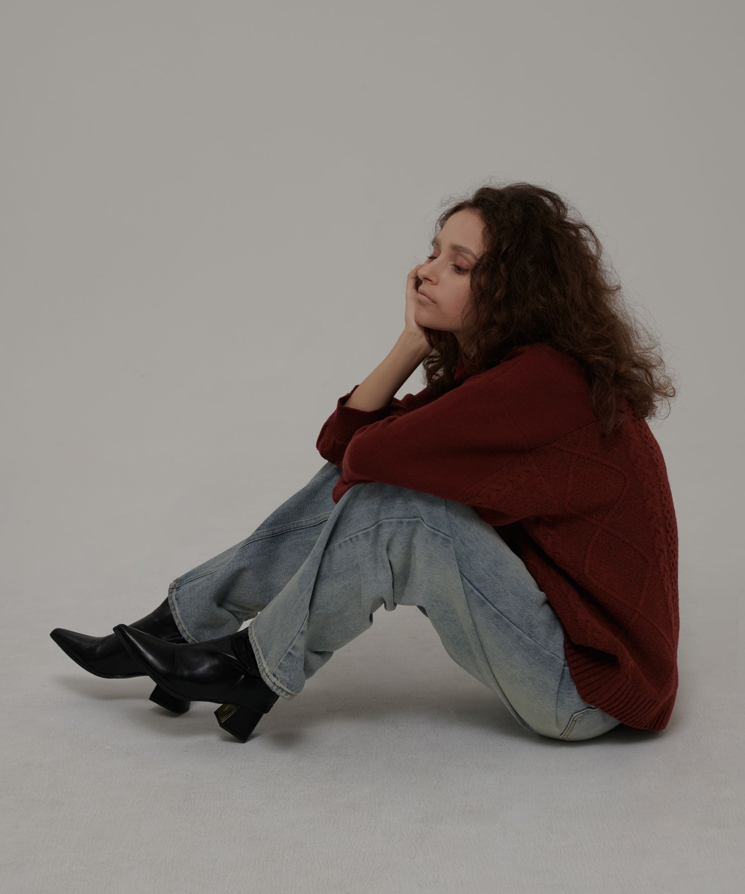 セオドリックディ THEODORIC.dy Toggle Cable Pullover （BORDEAUX） BORDEAUX