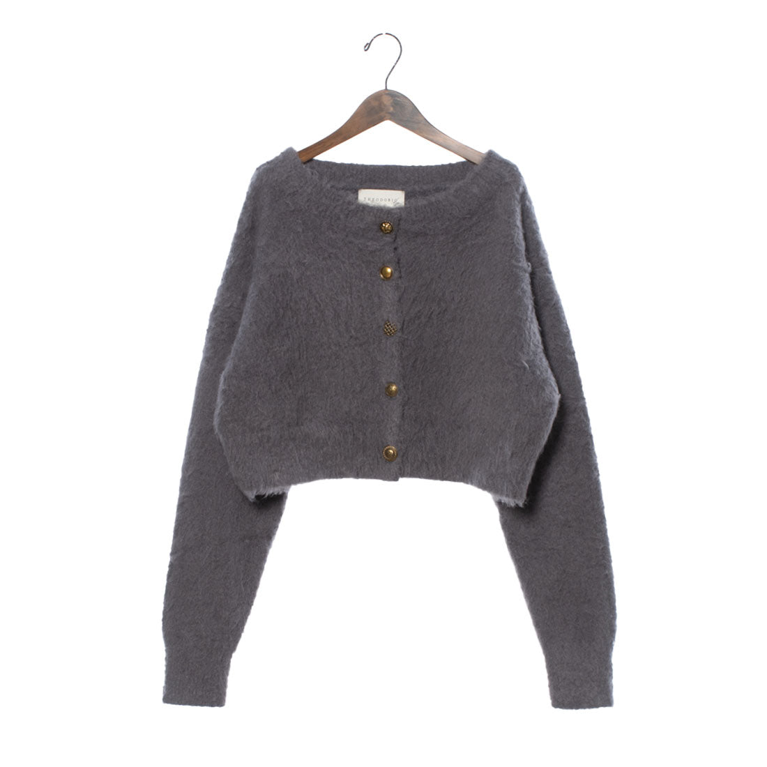 セオドリックディ THEODORIC.dy Shaggy Random Button Cardigan （GRAY） GRAY