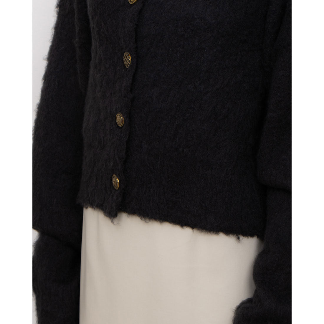 セオドリックディ THEODORIC.dy Shaggy Random Button Cardigan （GRAY） GRAY