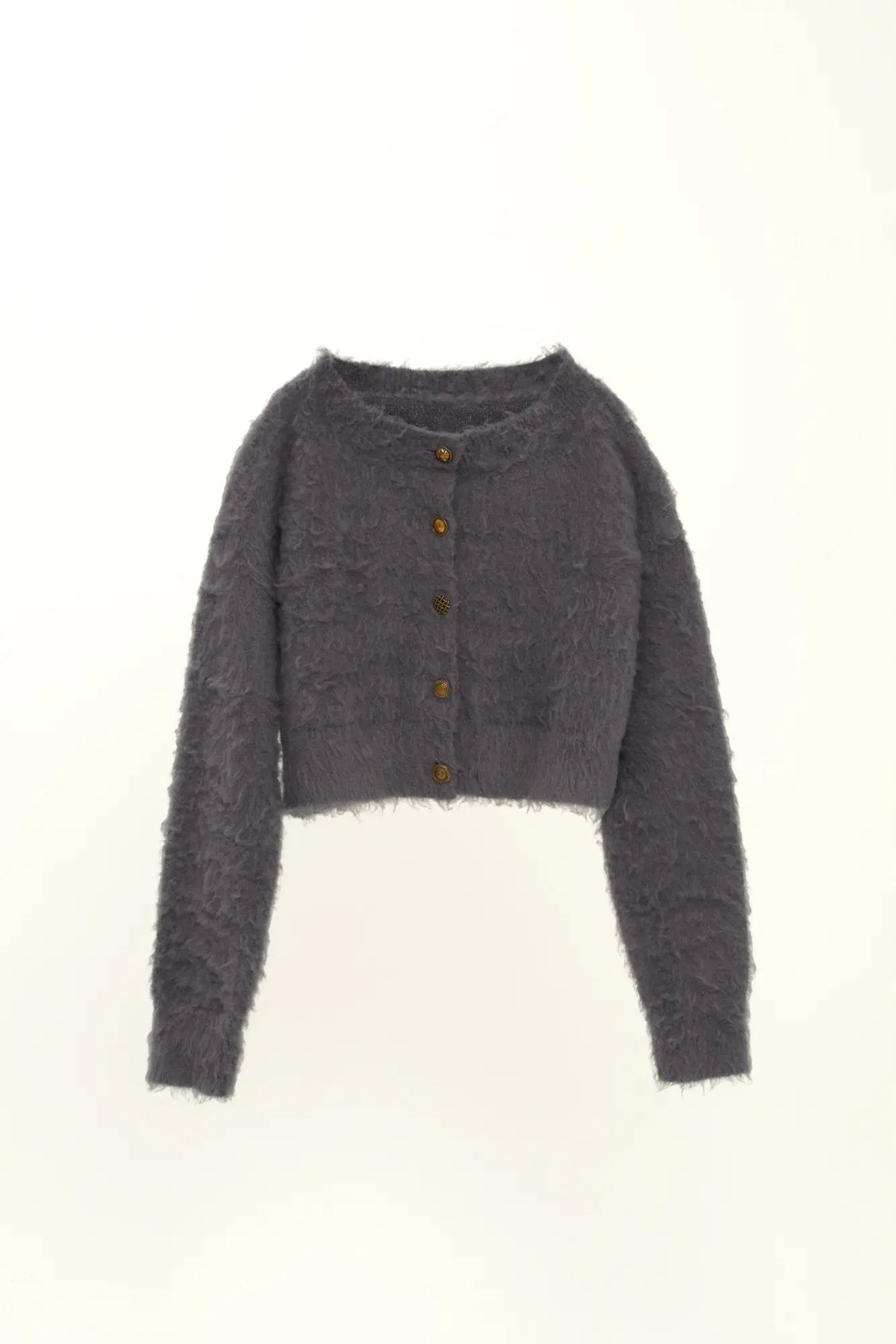 セオドリックディ THEODORIC.dy Shaggy Random Button Cardigan （GRAY） GRAY