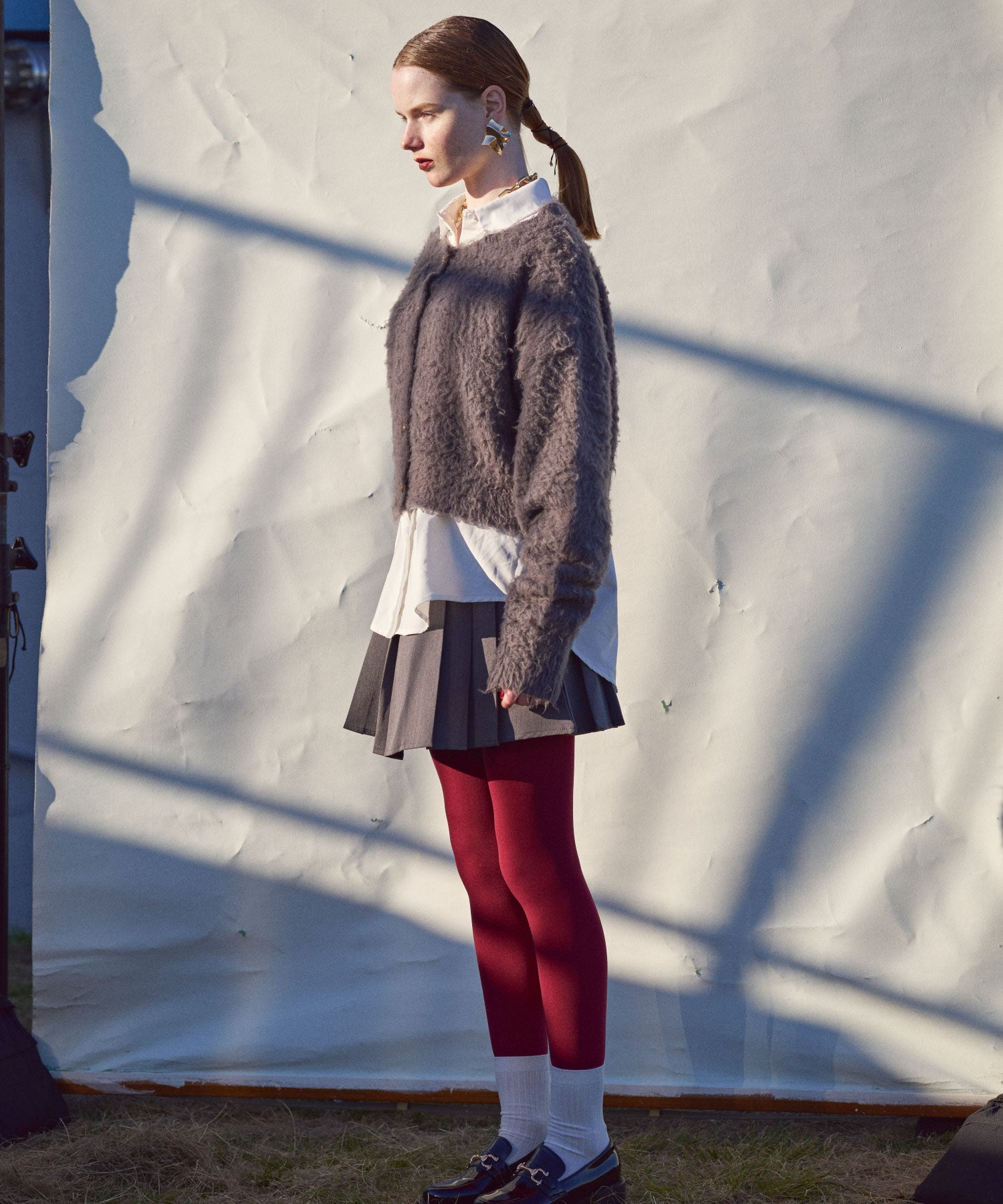 セオドリックディ THEODORIC.dy Shaggy Random Button Cardigan （GRAY） GRAY
