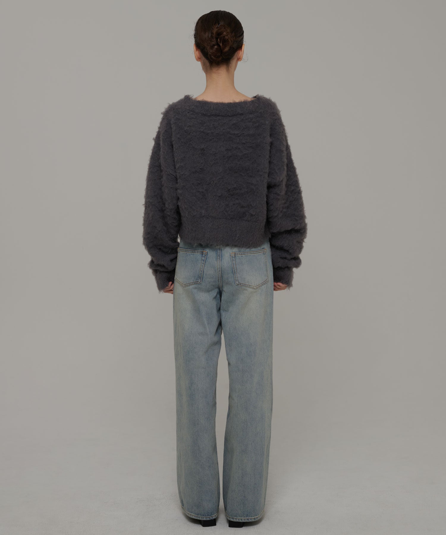 セオドリックディ THEODORIC.dy Shaggy Random Button Cardigan （GRAY） GRAY