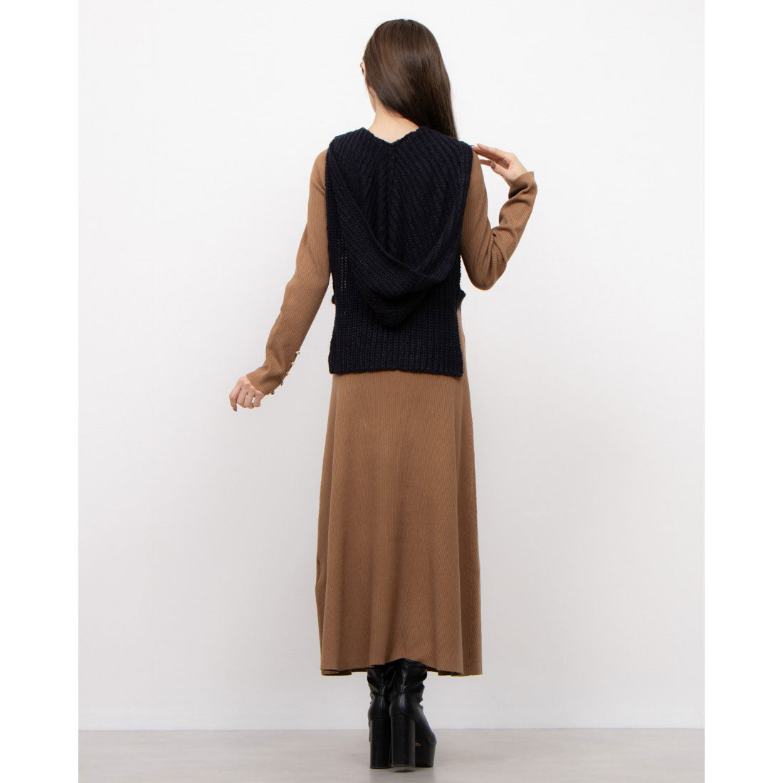 セオドリックディ THEODORIC.dy Best Set Knit One-piece （BROWN×NAVY） BROWN×NAVY