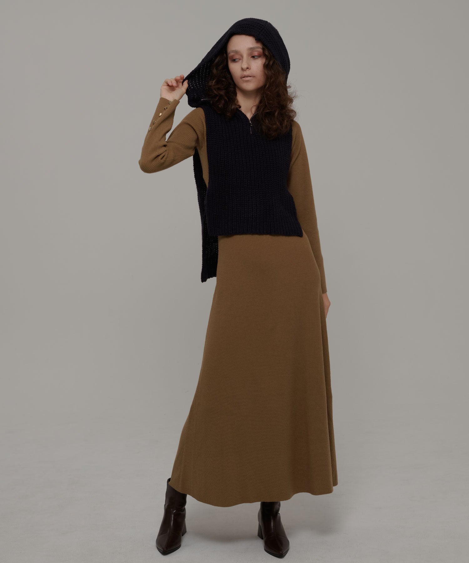 セオドリックディ THEODORIC.dy Best Set Knit One-piece （BROWN×NAVY） BROWN×NAVY