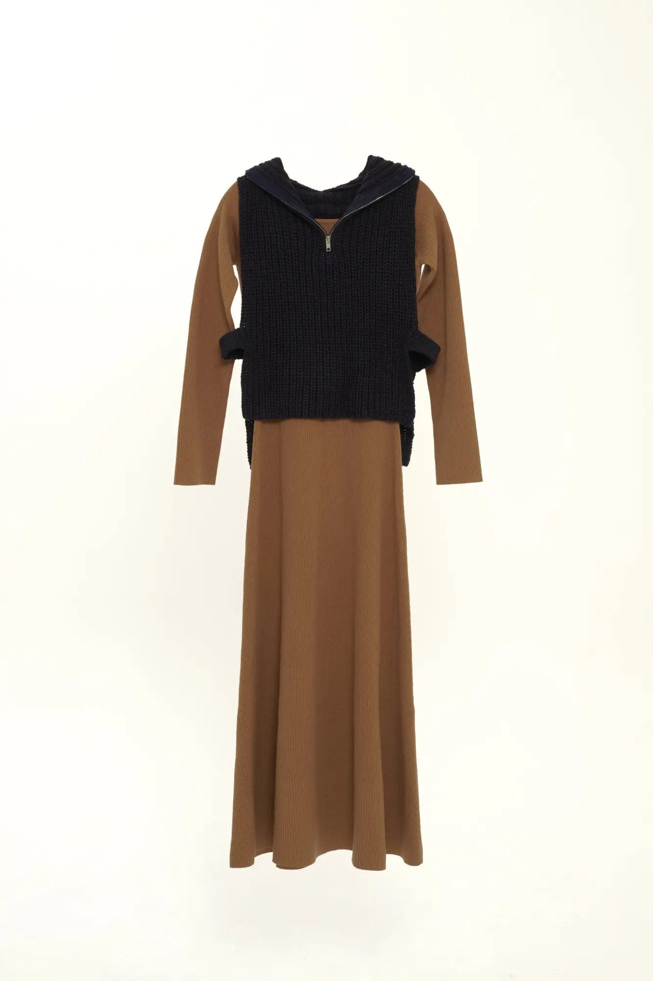 セオドリックディ THEODORIC.dy Best Set Knit One-piece （BROWN×NAVY） BROWN×NAVY