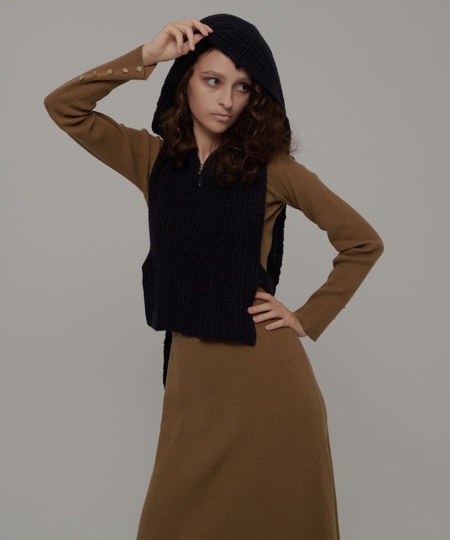 セオドリックディ THEODORIC.dy Best Set Knit One-piece （BROWN×NAVY） BROWN×NAVY