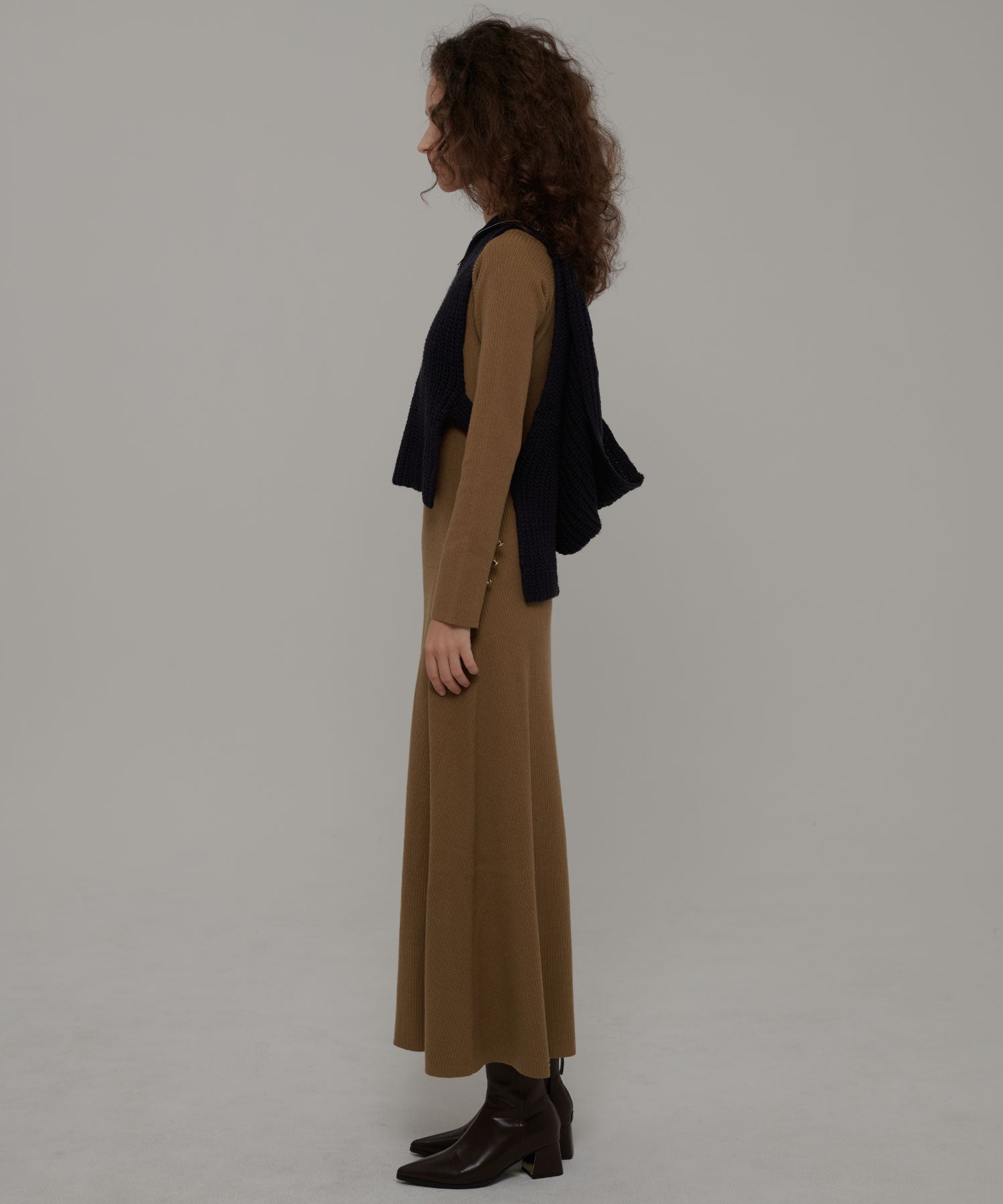 セオドリックディ THEODORIC.dy Best Set Knit One-piece （BROWN×NAVY） BROWN×NAVY