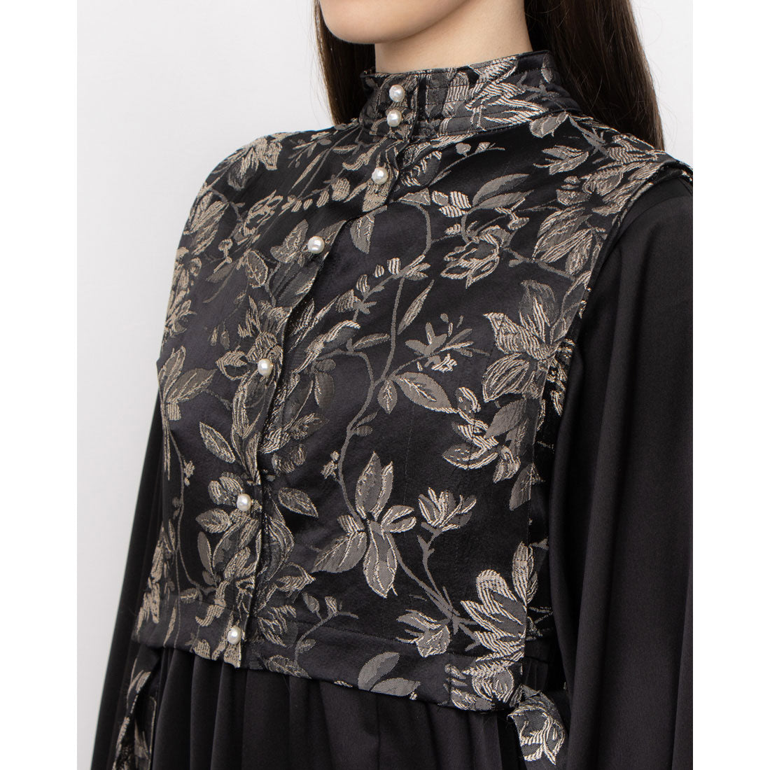 セオドリックディ THEODORIC.dy Jacquard Vest Set One-piece （BLACK） BLACK