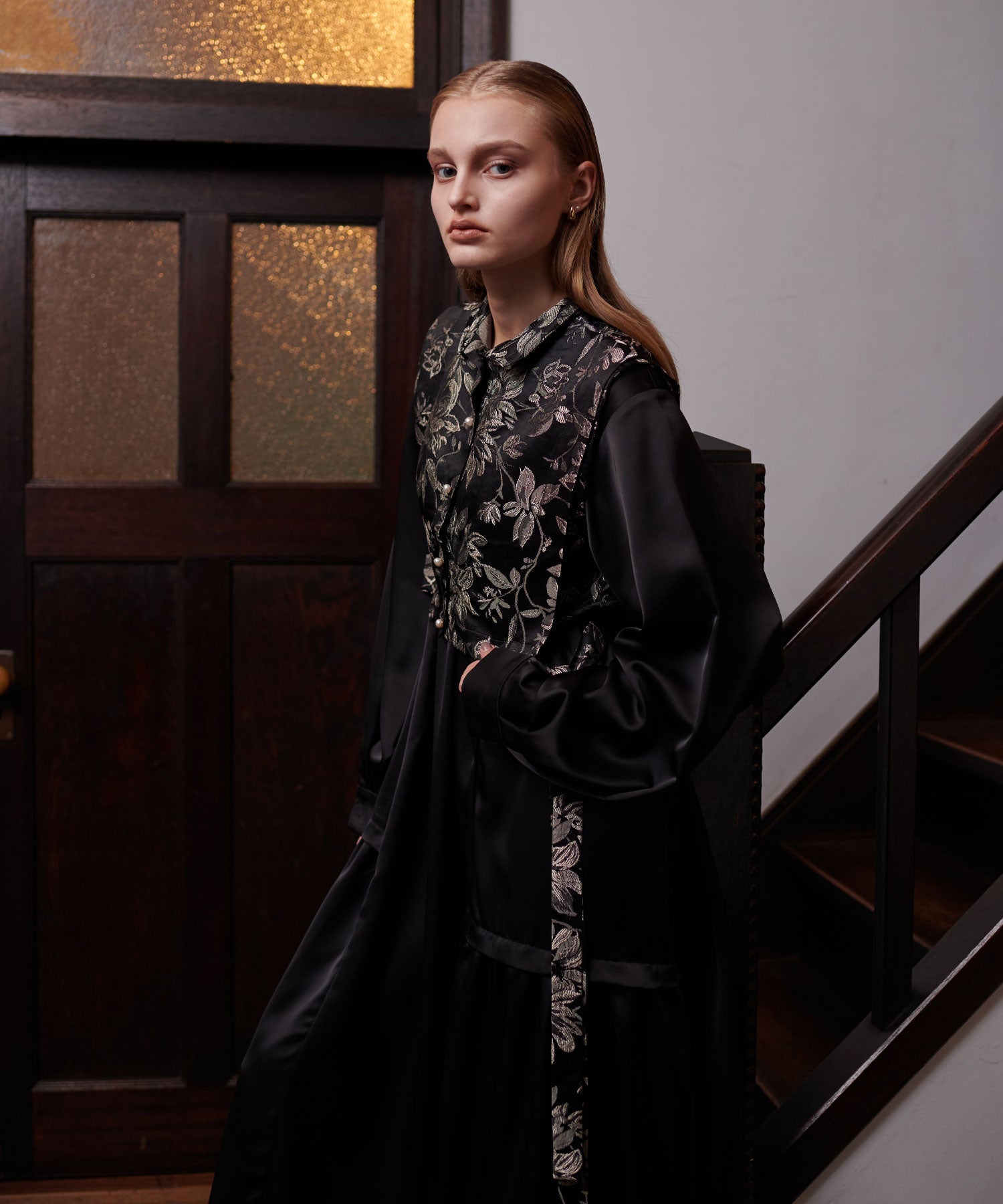 セオドリックディ THEODORIC.dy Jacquard Vest Set One-piece （BLACK） BLACK