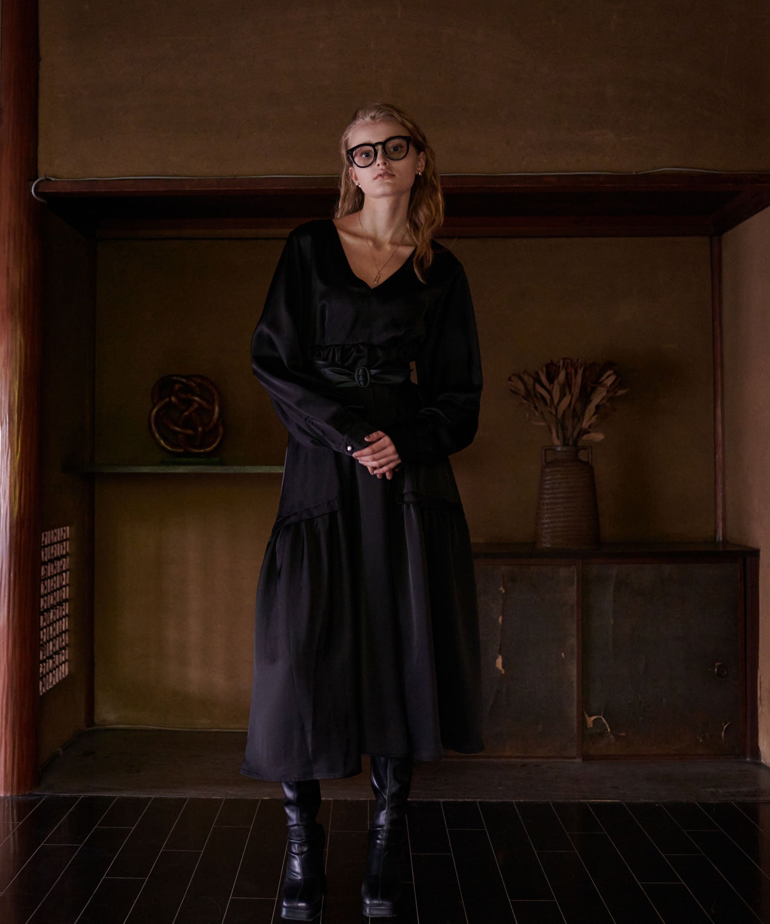 セオドリックディ THEODORIC.dy Jacquard Vest Set One-piece （BLACK） BLACK