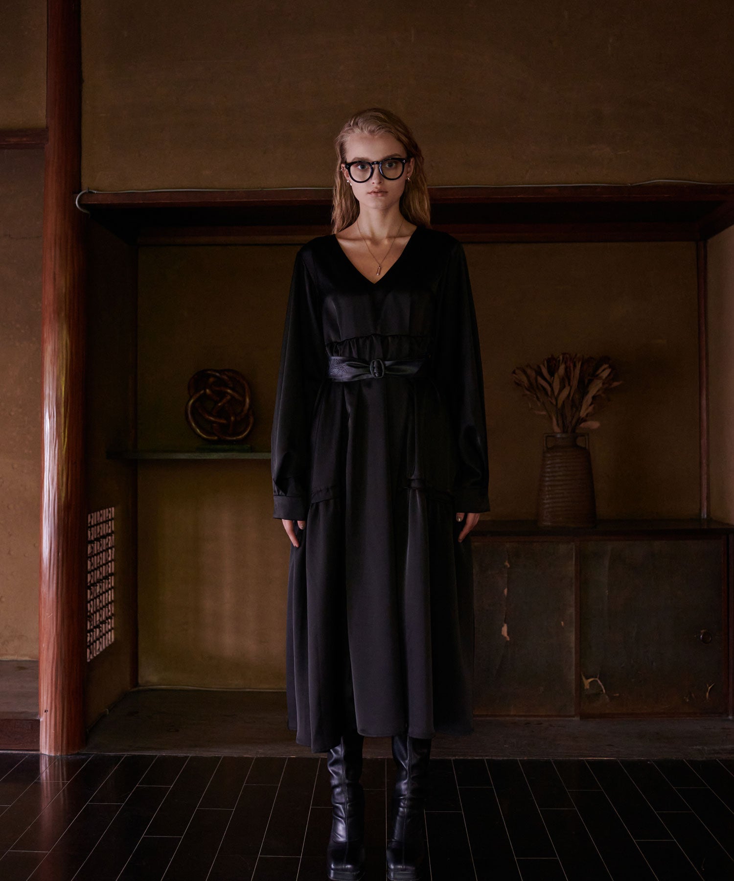 セオドリックディ THEODORIC.dy Jacquard Vest Set One-piece （BLACK） BLACK