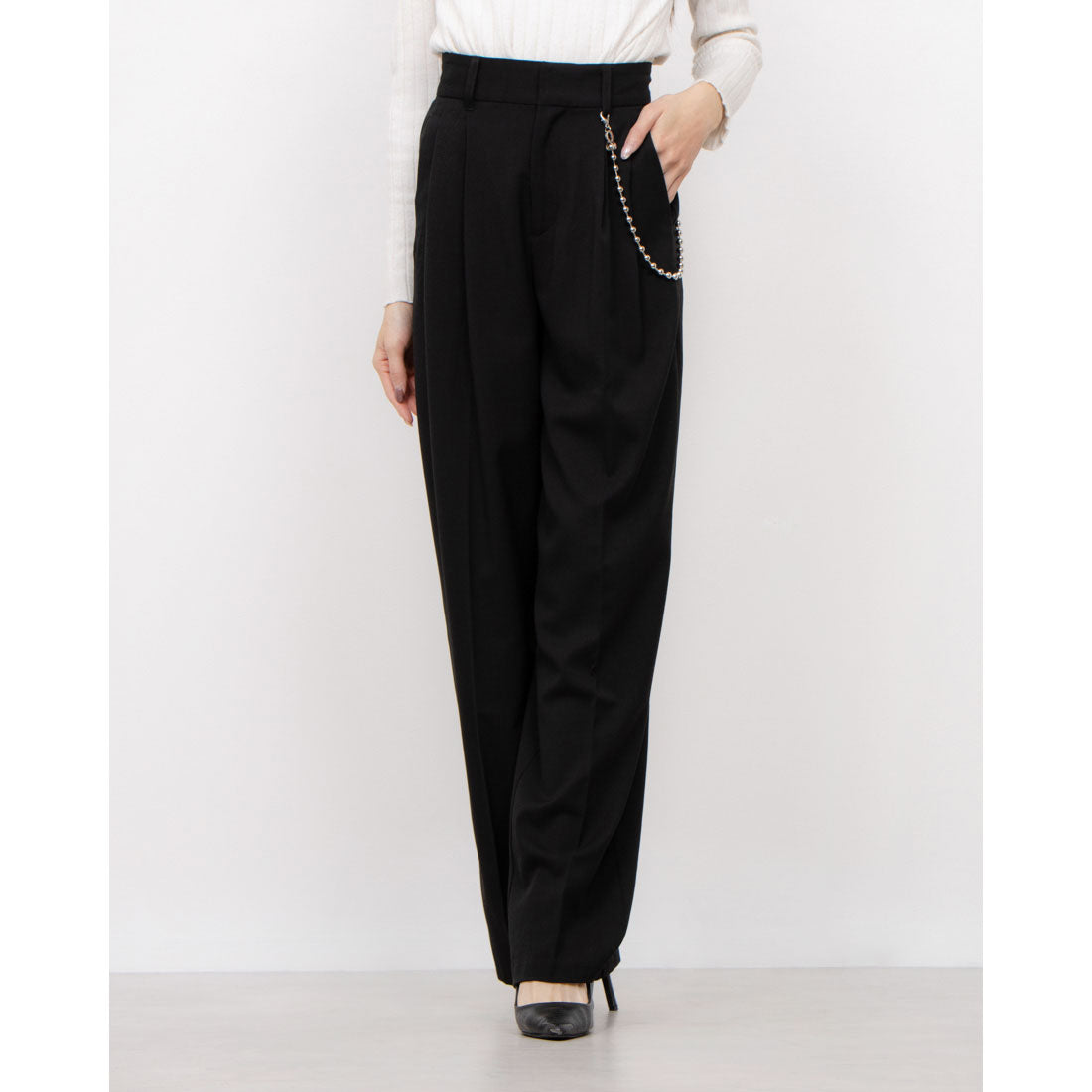 セオドリックディ THEODORIC.dy Ball Chain Slacks （BLACK） BLACK