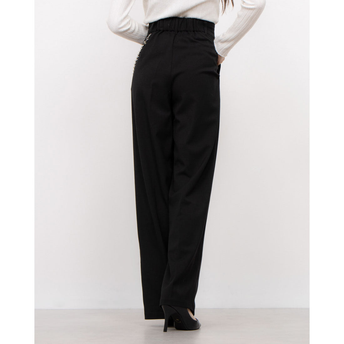 セオドリックディ THEODORIC.dy Ball Chain Slacks （BLACK） BLACK
