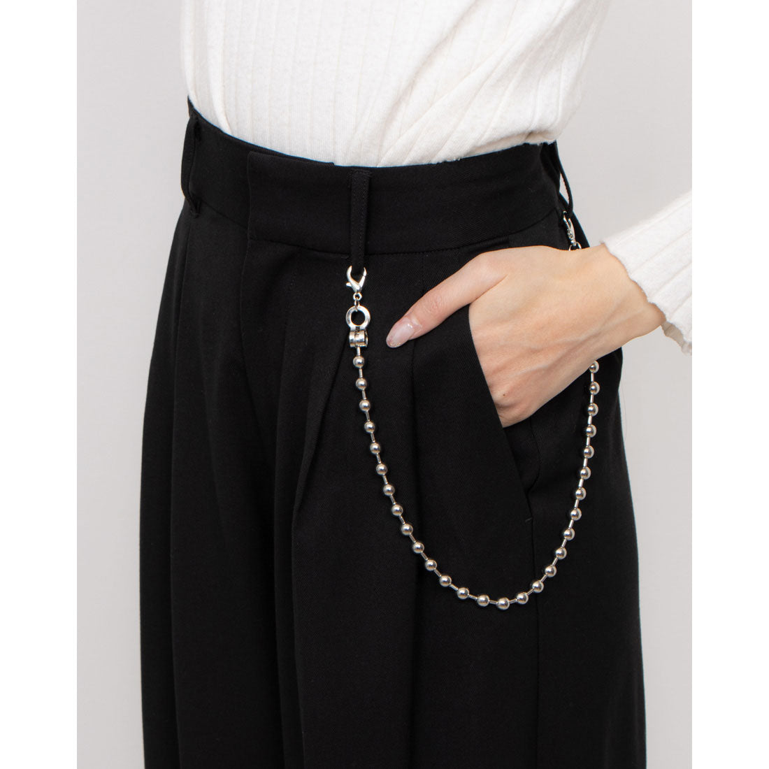 セオドリックディ THEODORIC.dy Ball Chain Slacks （BLACK） BLACK