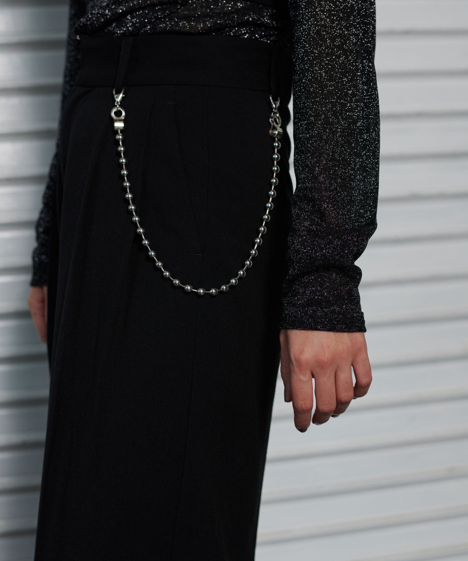 セオドリックディ THEODORIC.dy Ball Chain Slacks （BLACK） BLACK