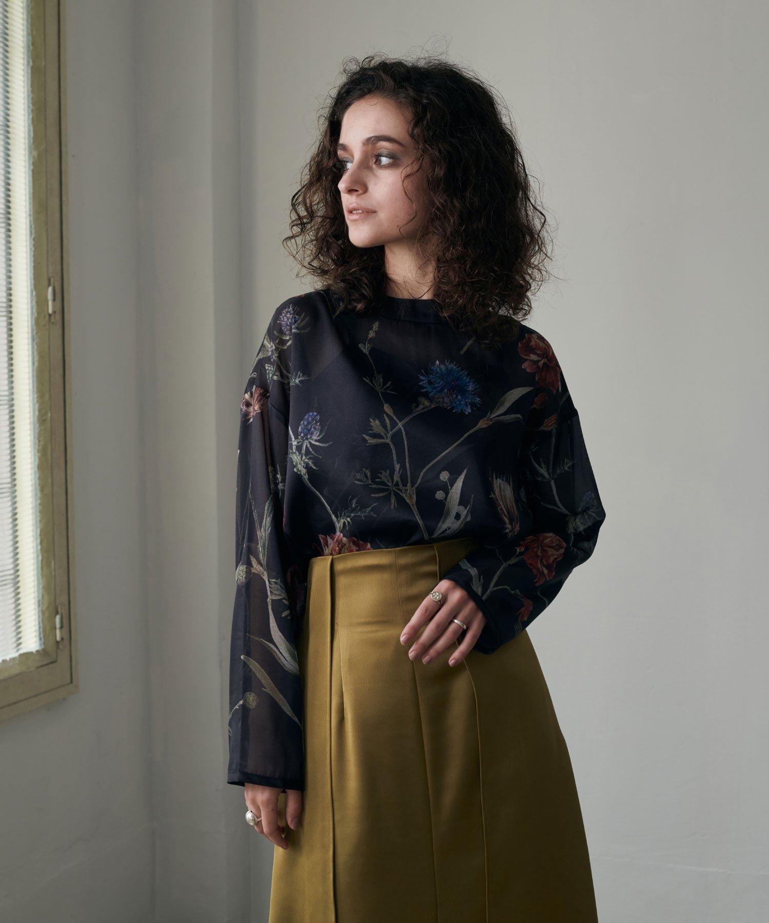 セオドリックディ THEODORIC.dy Botanical Sheer Tops set （BLACK） BLACK