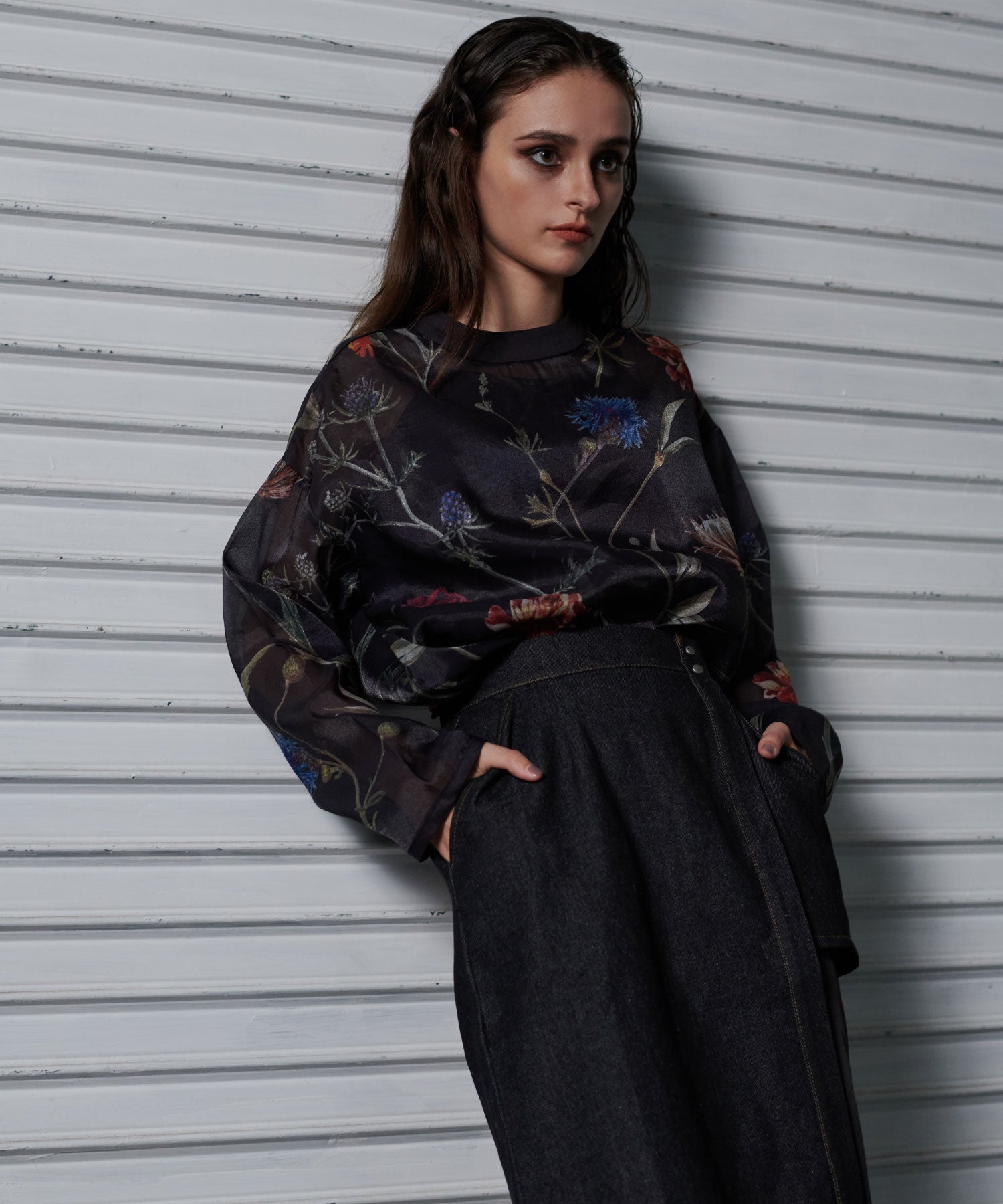 セオドリックディ THEODORIC.dy Botanical Sheer Tops set （BLACK） BLACK
