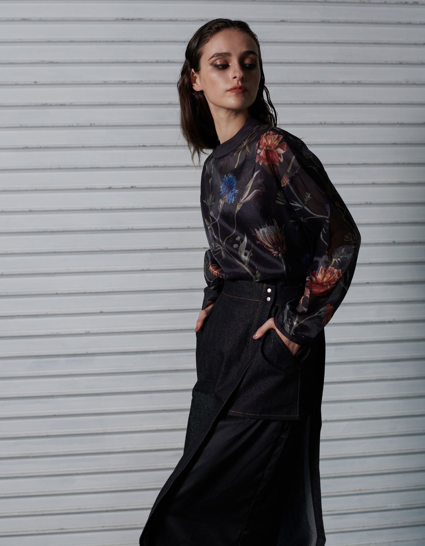 セオドリックディ THEODORIC.dy Botanical Sheer Tops set （BLACK） BLACK