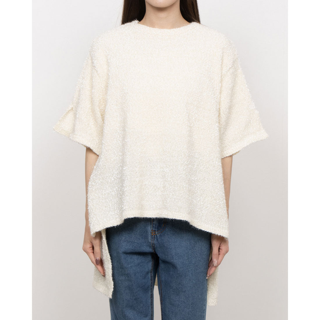 セオドリックディ THEODORIC.dy Lame Yarn Tunic Knit （WHITE） WHITE