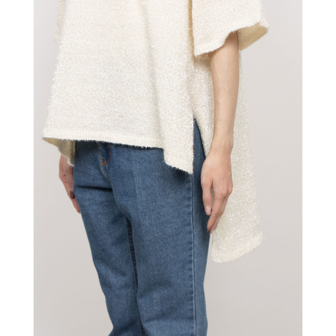 セオドリックディ THEODORIC.dy Lame Yarn Tunic Knit （WHITE） WHITE