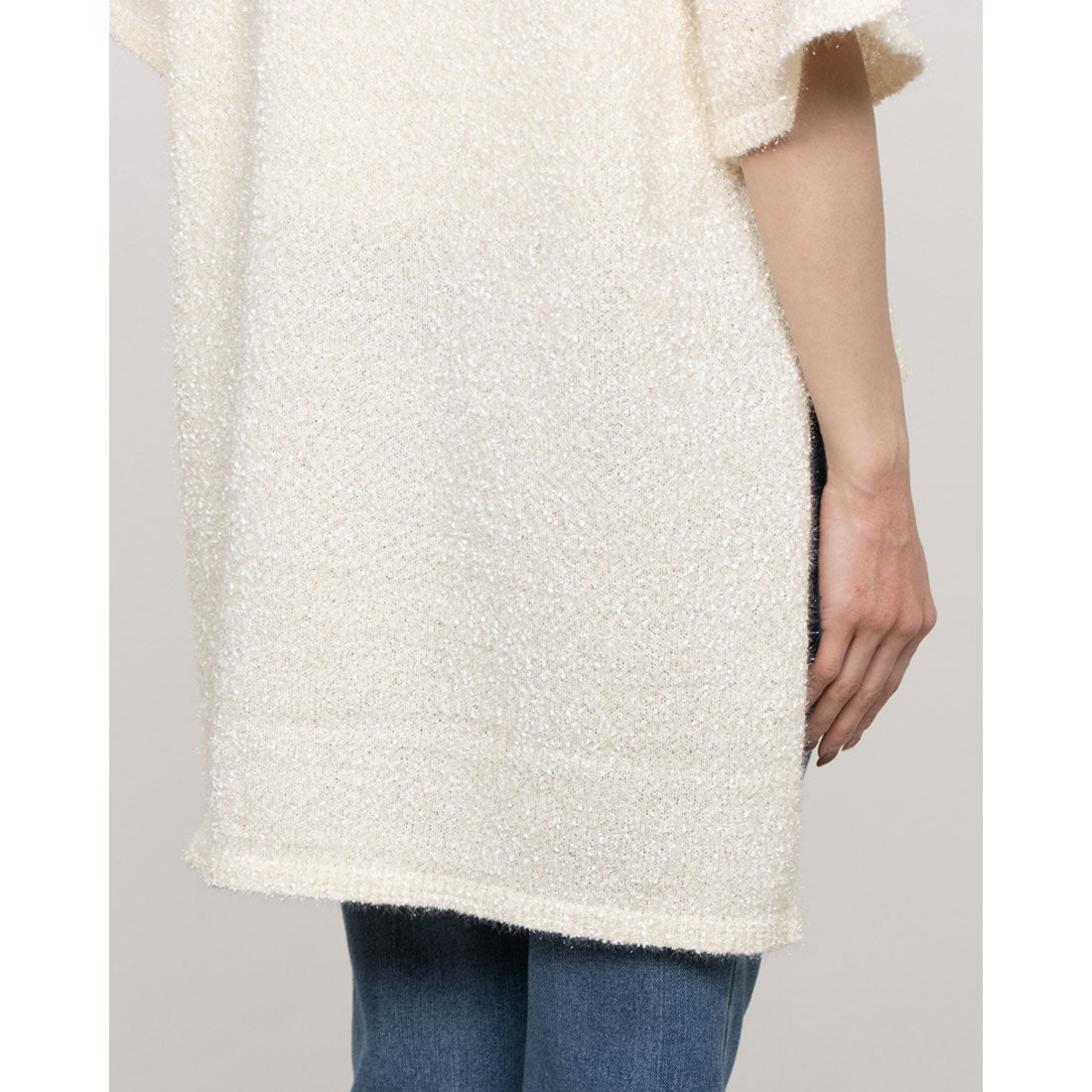 セオドリックディ THEODORIC.dy Lame Yarn Tunic Knit （WHITE） WHITE