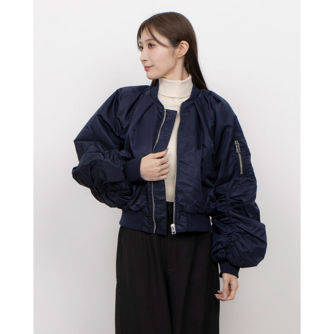セオドリックディ THEODORIC.dy Short Length Volume MA-1 （ネイビー） ネイビー