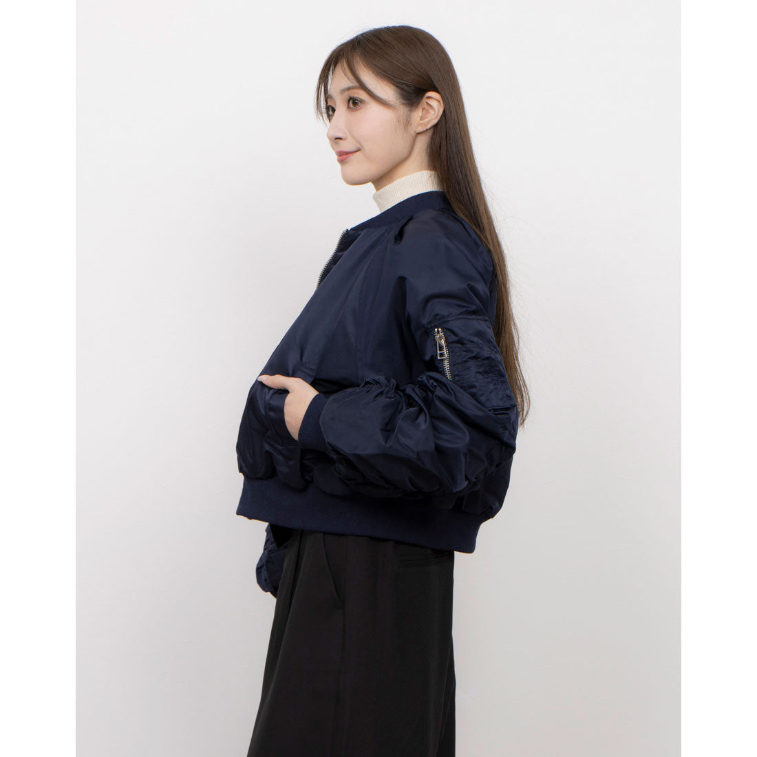 セオドリックディ THEODORIC.dy Short Length Volume MA-1 （ネイビー） ネイビー