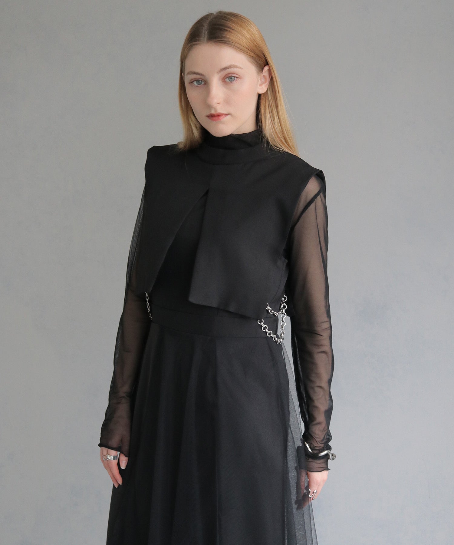 セオドリックディ THEODORIC.dy &g Cape Layered Dress （ブラック） ブラック