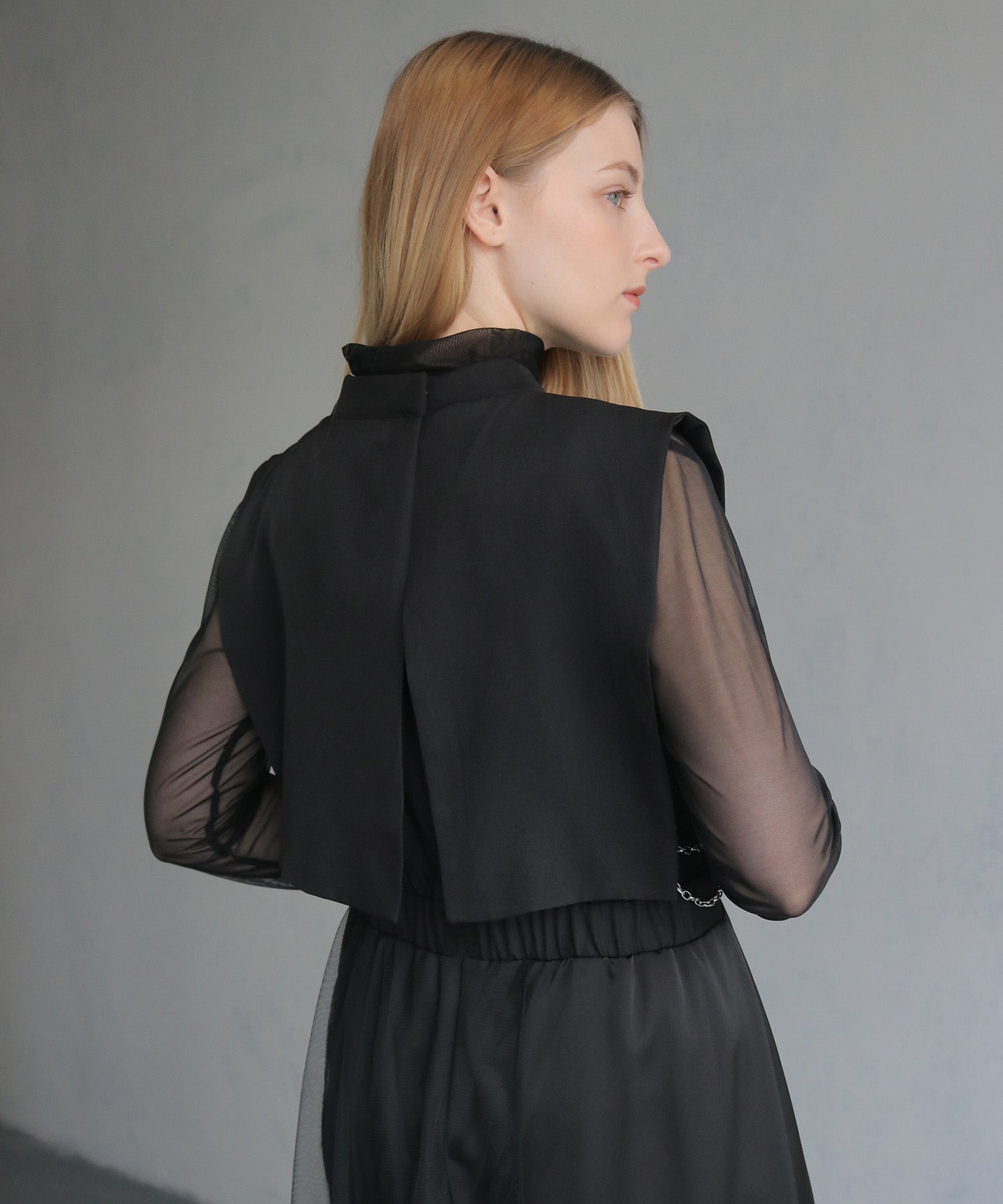 セオドリックディ THEODORIC.dy &g Cape Layered Dress （ブラック） ブラック