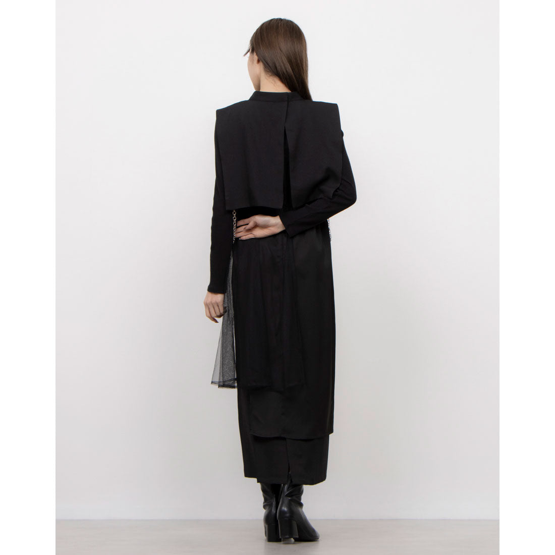 セオドリックディ THEODORIC.dy &g Cape Layered Dress （ブラック） ブラック
