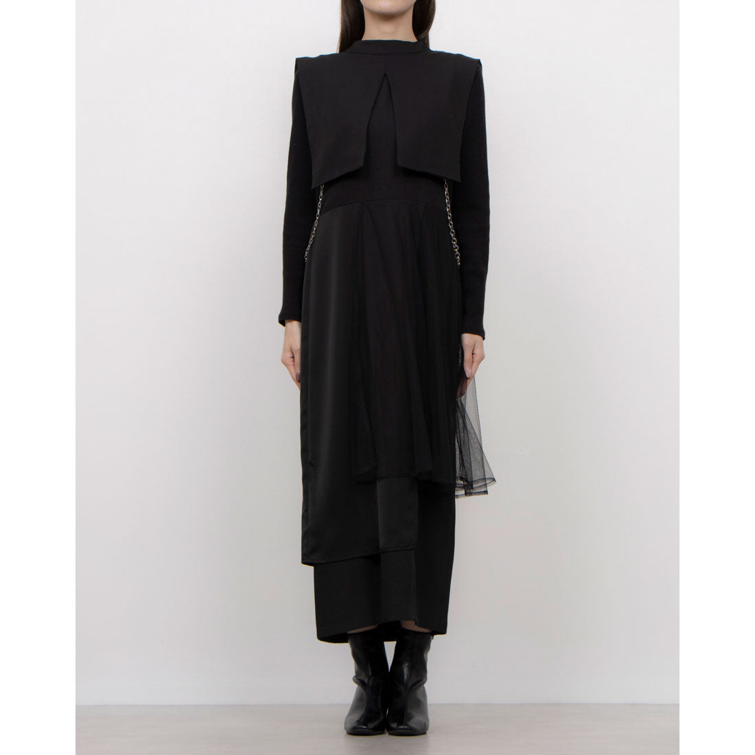 セオドリックディ THEODORIC.dy &g Cape Layered Dress （ブラック） ブラック