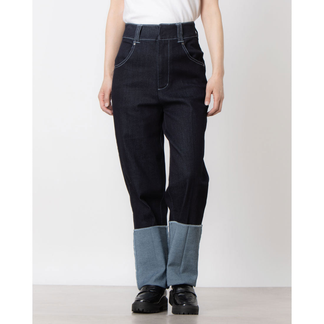 セオドリックディ THEODORIC.dy Cuffed Edge Denim （ホワイト） ホワイト