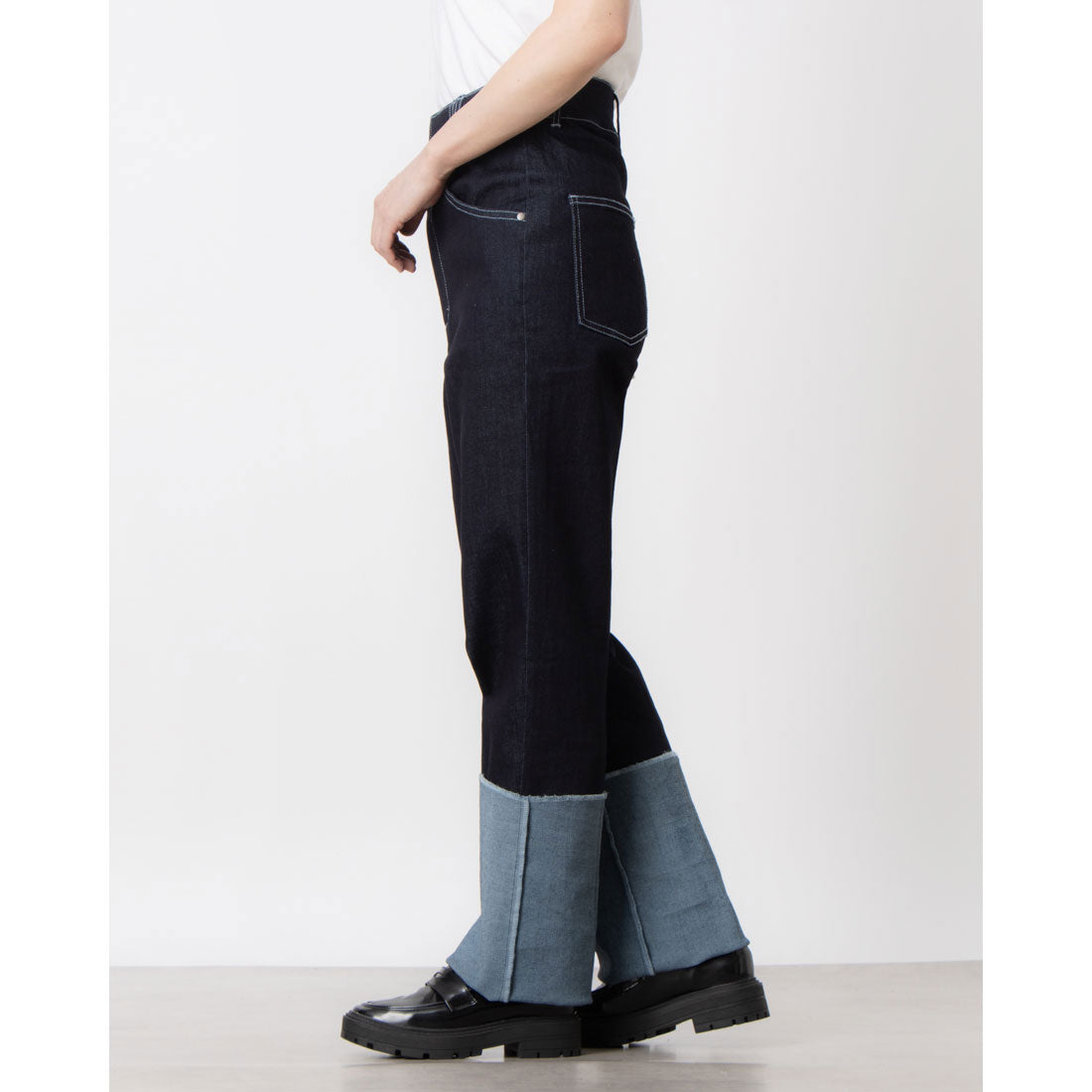 セオドリックディ THEODORIC.dy Cuffed Edge Denim （ホワイト） ホワイト