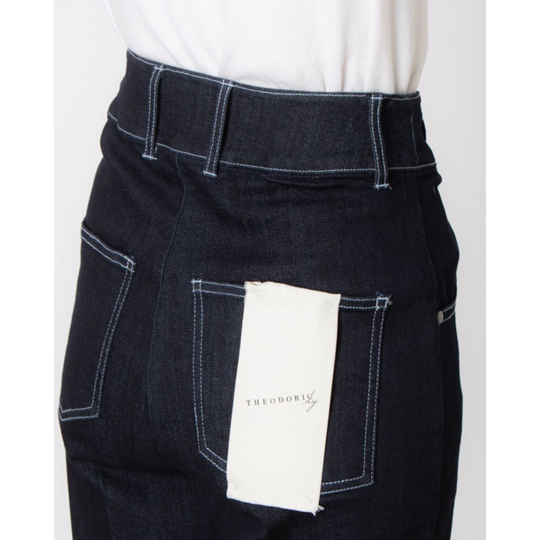 セオドリックディ THEODORIC.dy Cuffed Edge Denim （ホワイト） ホワイト