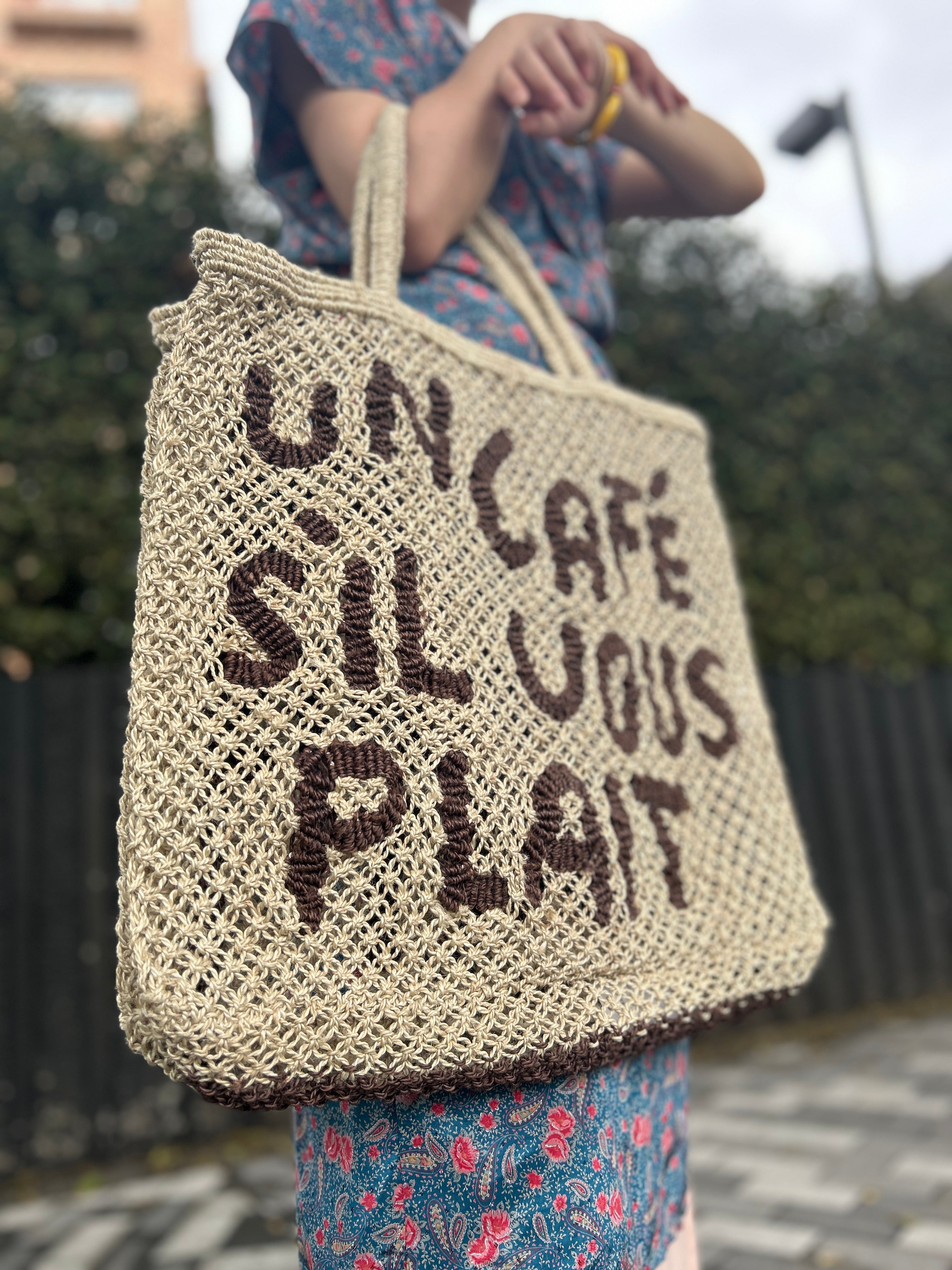 【正規取扱店】ザ・ジャクソンズ THE JACKSONS Large Word_Un Cafe Sil Vous Plait （Natural/Brown） Natural/Brown