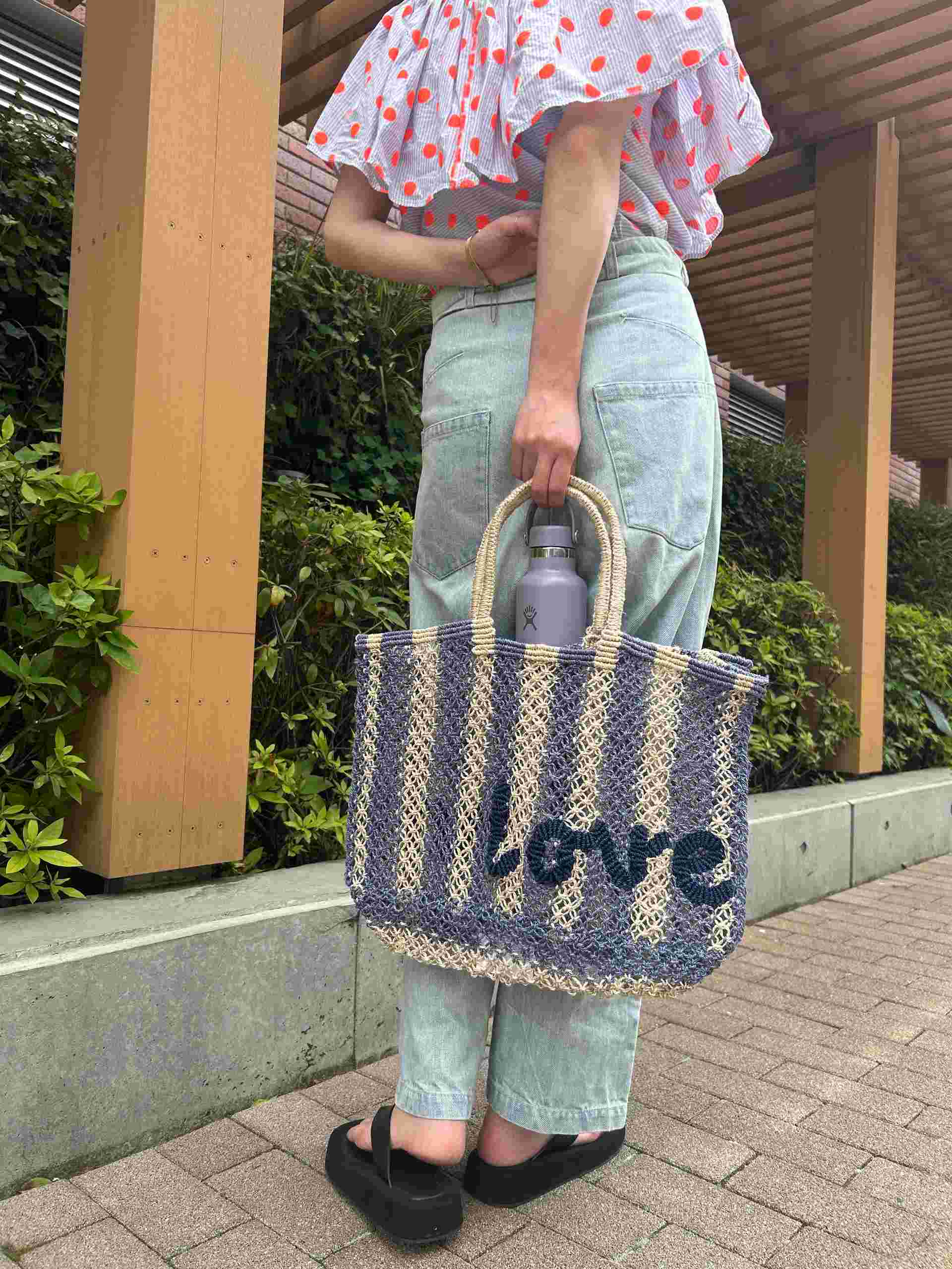 ザ・ジャクソンズ THE JACKSONS Lavina Stripe_Love （Natural/Pebble/Indigo） Natural/Pebble/Indigo