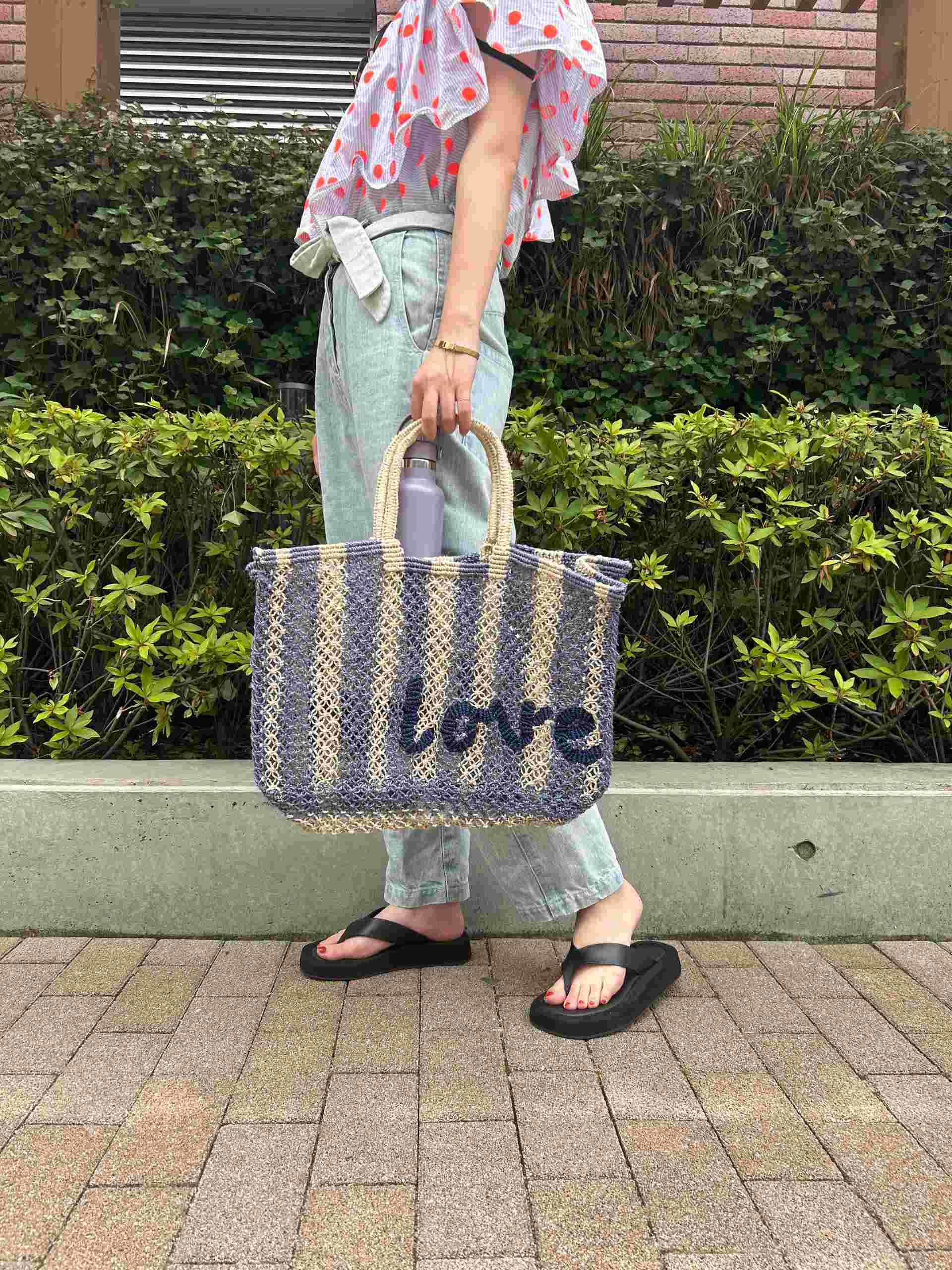 ザ・ジャクソンズ THE JACKSONS Lavina Stripe_Love （Natural/Pebble/Indigo） Natural/Pebble/Indigo