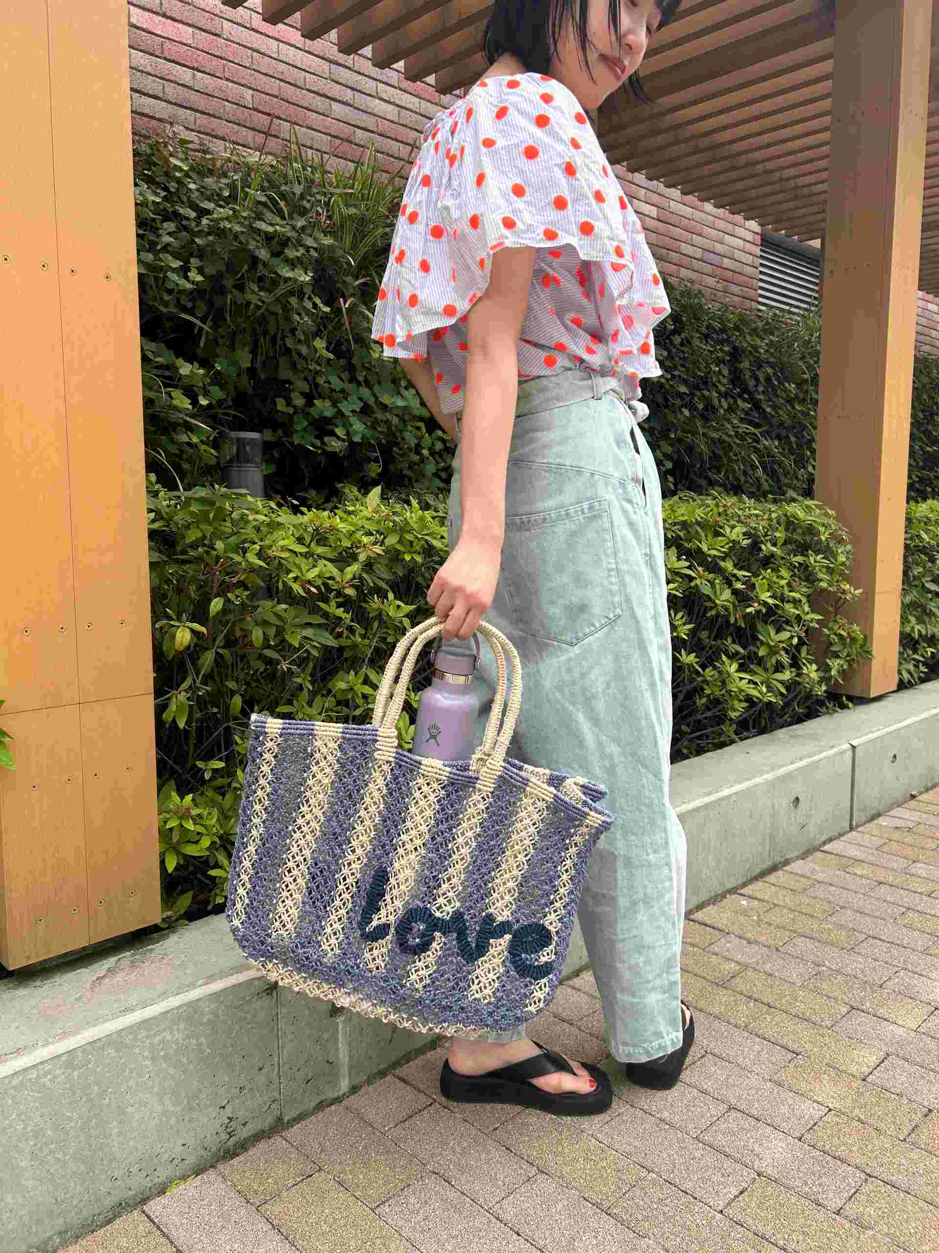 ザ・ジャクソンズ THE JACKSONS Lavina Stripe_Love （Natural/Pebble/Indigo） Natural/Pebble/Indigo