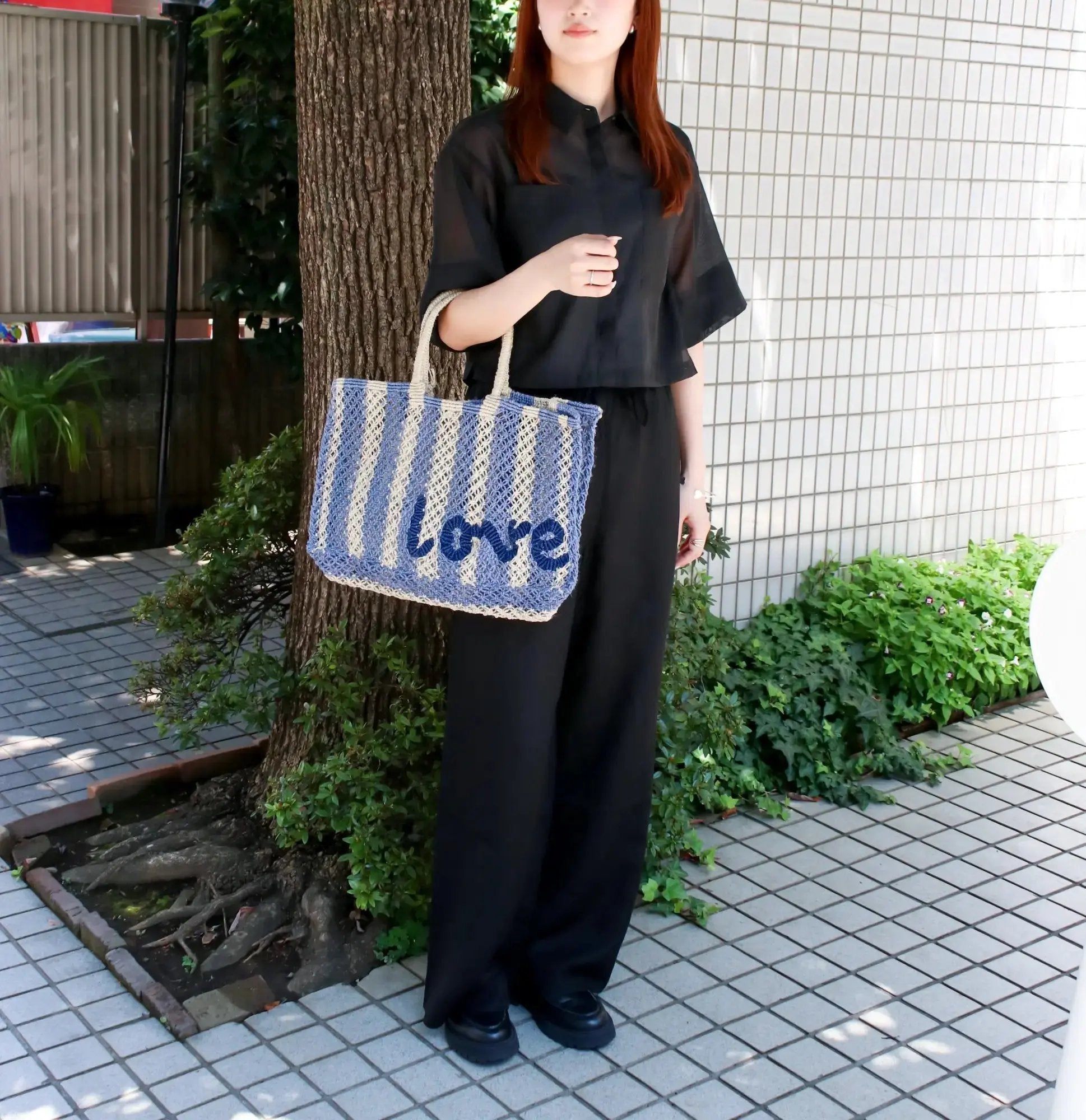 ザ・ジャクソンズ THE JACKSONS Lavina Stripe_Love （Natural/Pebble/Indigo） Natural/Pebble/Indigo