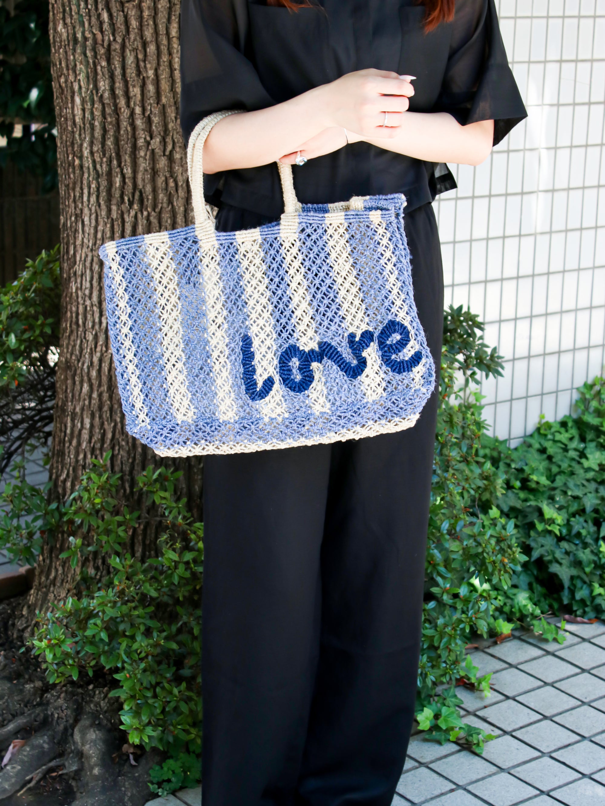 ザ・ジャクソンズ THE JACKSONS Lavina Stripe_Love （Natural/Pebble/Indigo） Natural/Pebble/Indigo
