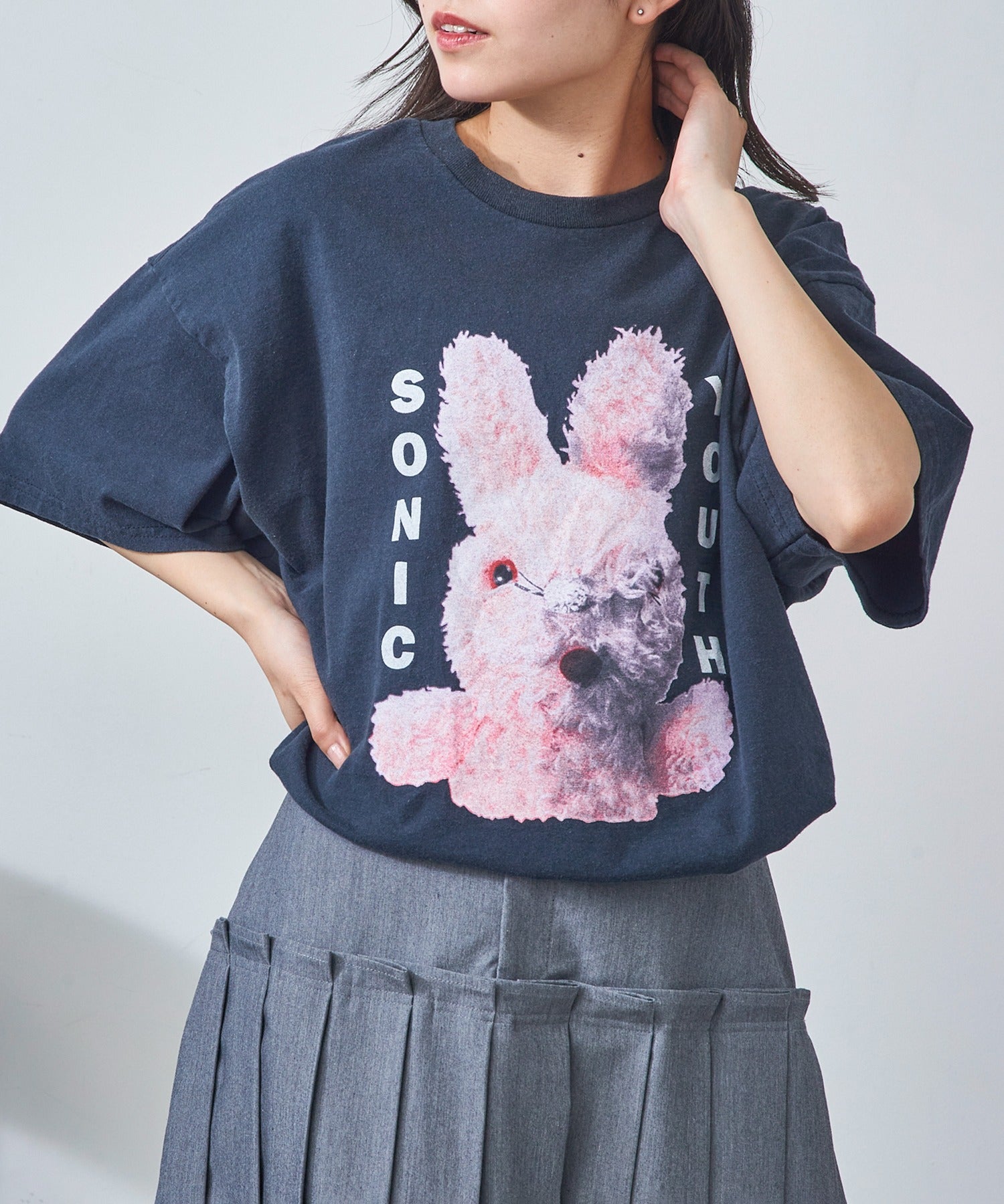 スリフティールック THRIFTY LOOK NIRVANA / RED HOT CHILI PEPPERS / The Beatles / oasis vintage Tee ロックバンドTEE S/S 半袖Tシャツ （ブラック系その他3） ブラック系1