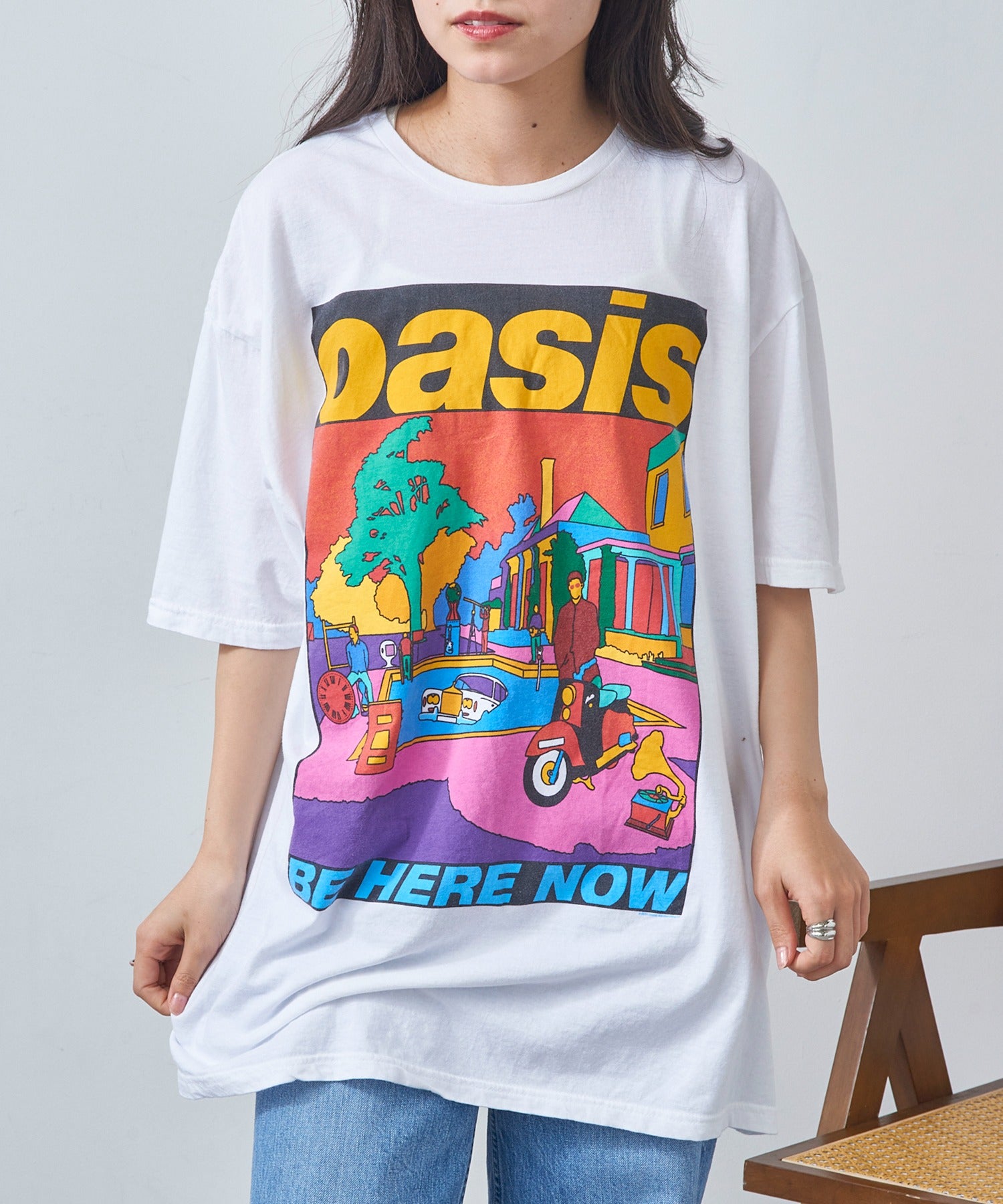 スリフティールック THRIFTY LOOK NIRVANA / RED HOT CHILI PEPPERS / The Beatles / oasis vintage Tee ロックバンドTEE S/S 半袖Tシャツ （ホワイト系その他5） ホワイト系その他5