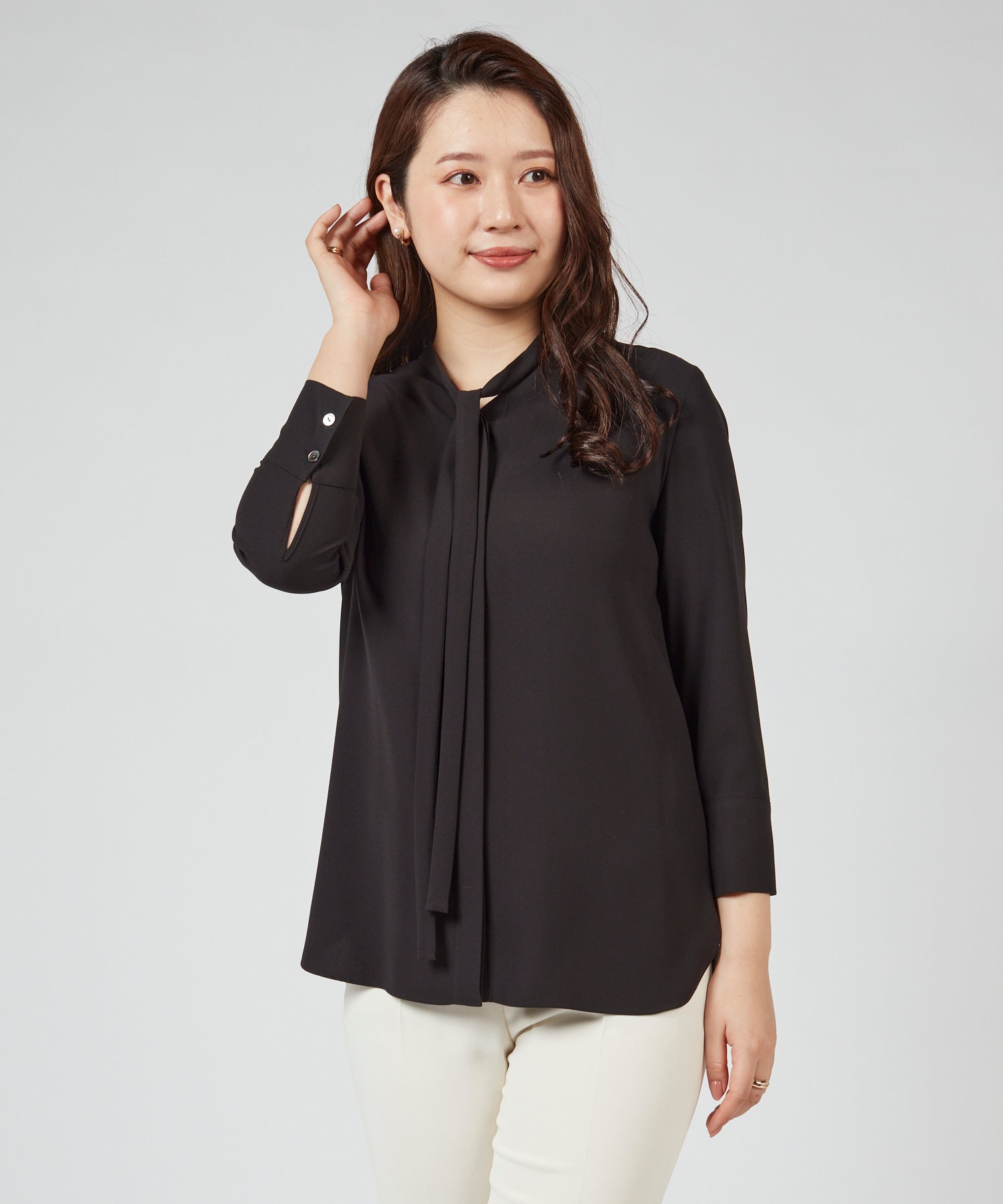 セオリーPrime GGT Tie Blouse タイブラウス