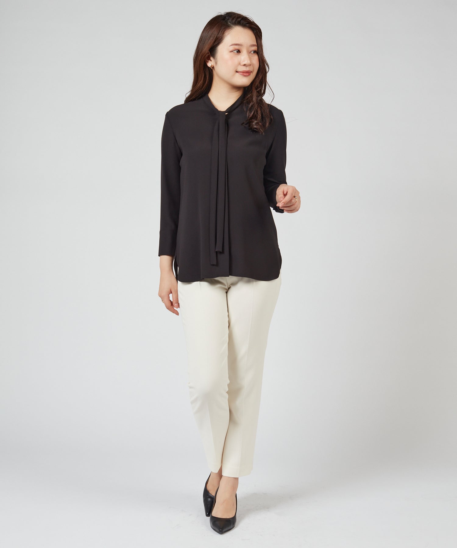 セオリー Theory ブラウス PRIME GGT TIE BLOUSE