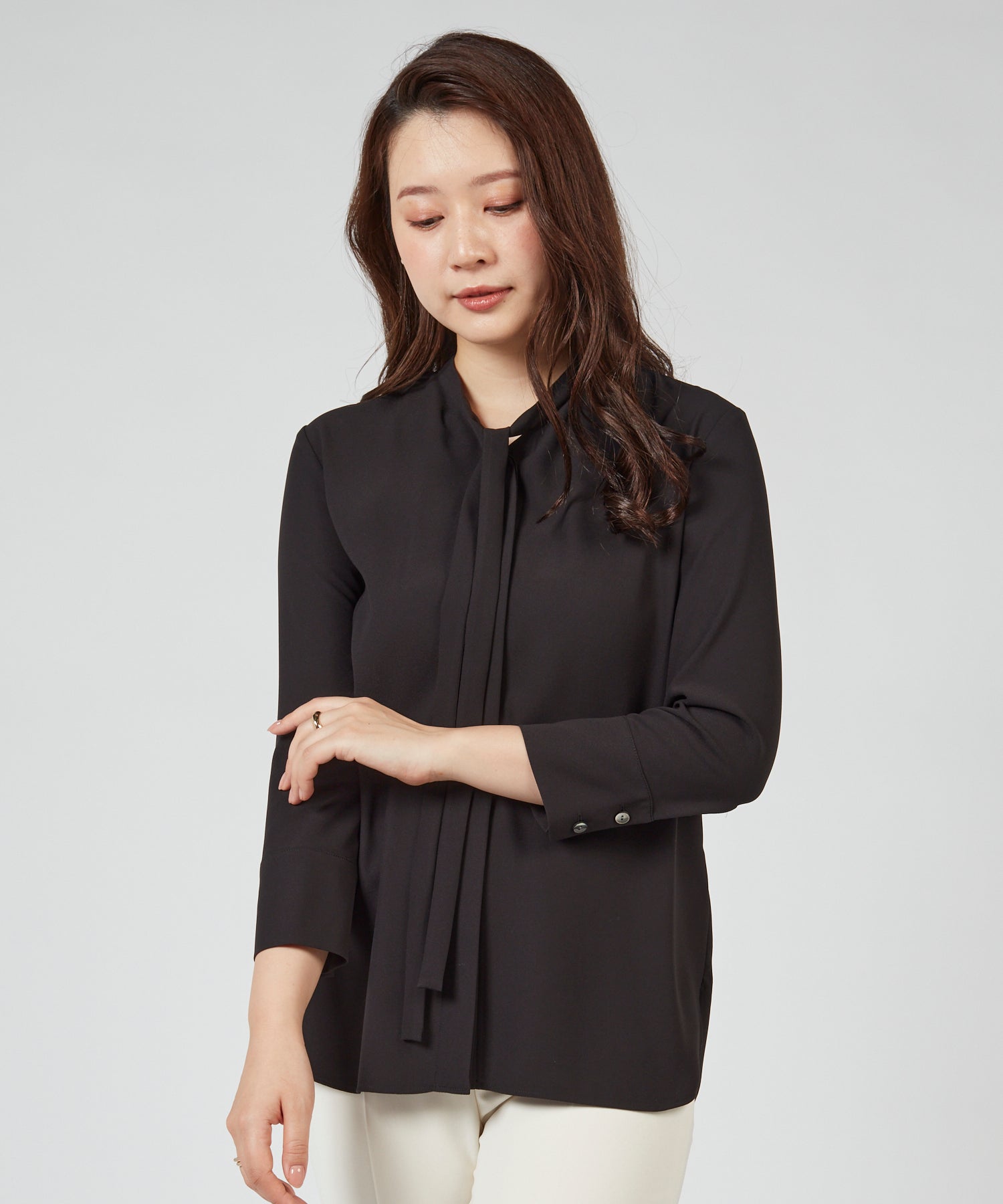 セオリー Theory ブラウス PRIME GGT TIE BLOUSE