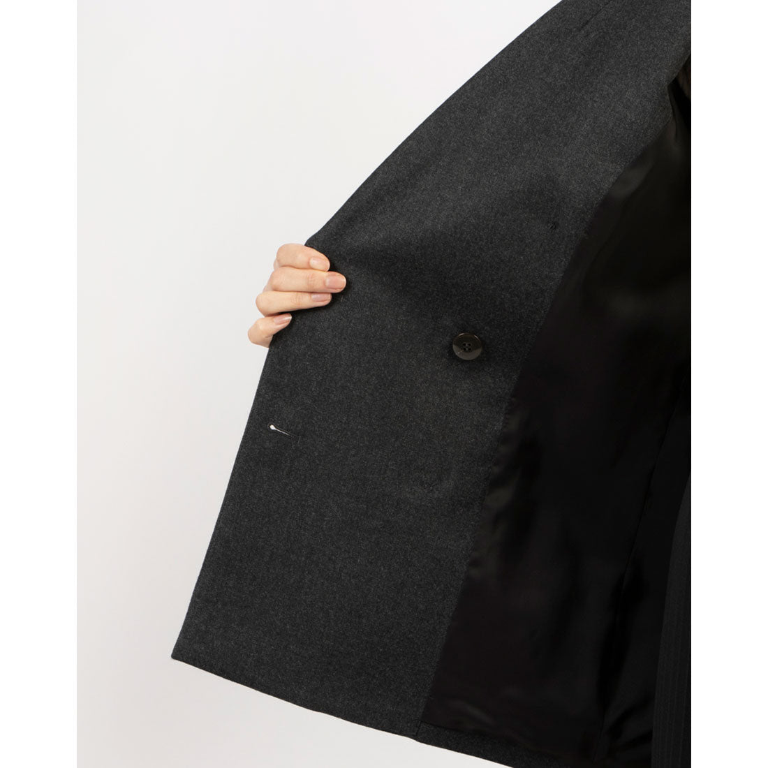 セオリー Theory SLEEK FLANNEL BOXY DB JKT